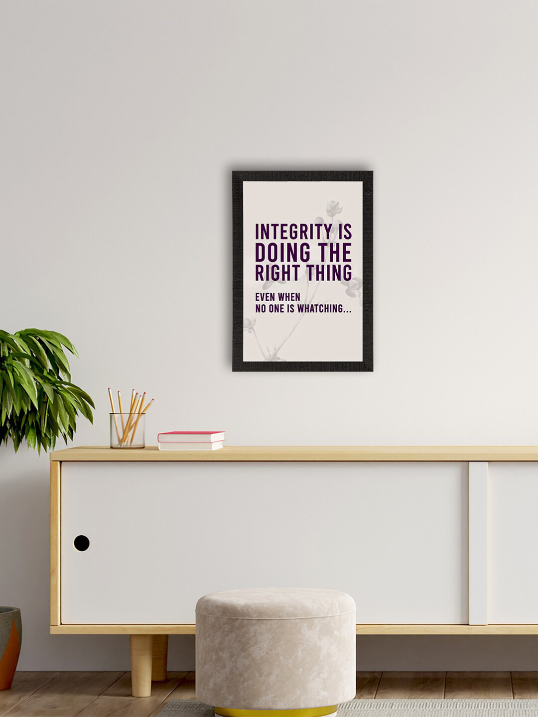 eCraftIndia White Inspirational Quote Wall Art