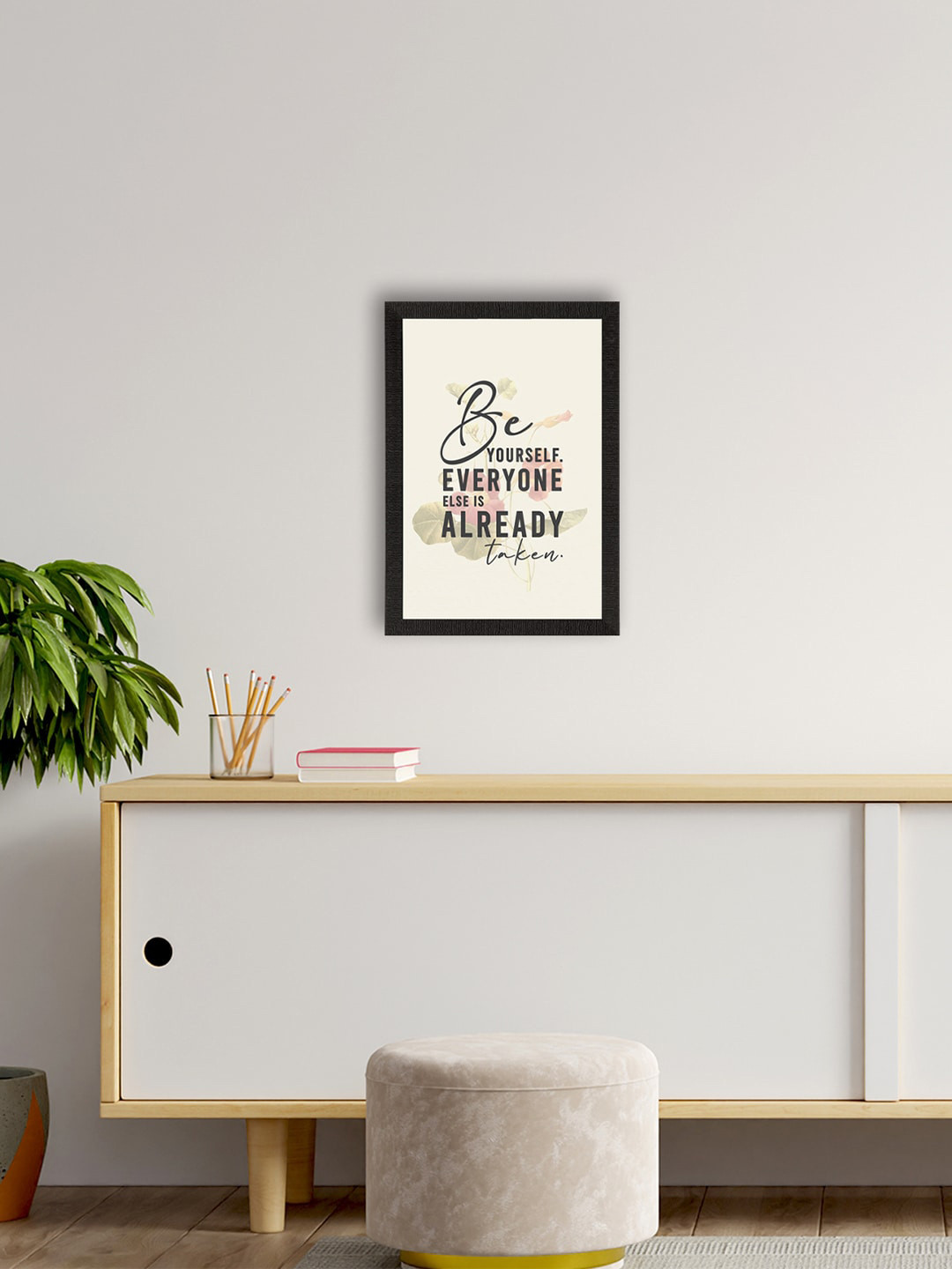 eCraftIndia Unisex Off White Satin Matt Texture UV Art Painting