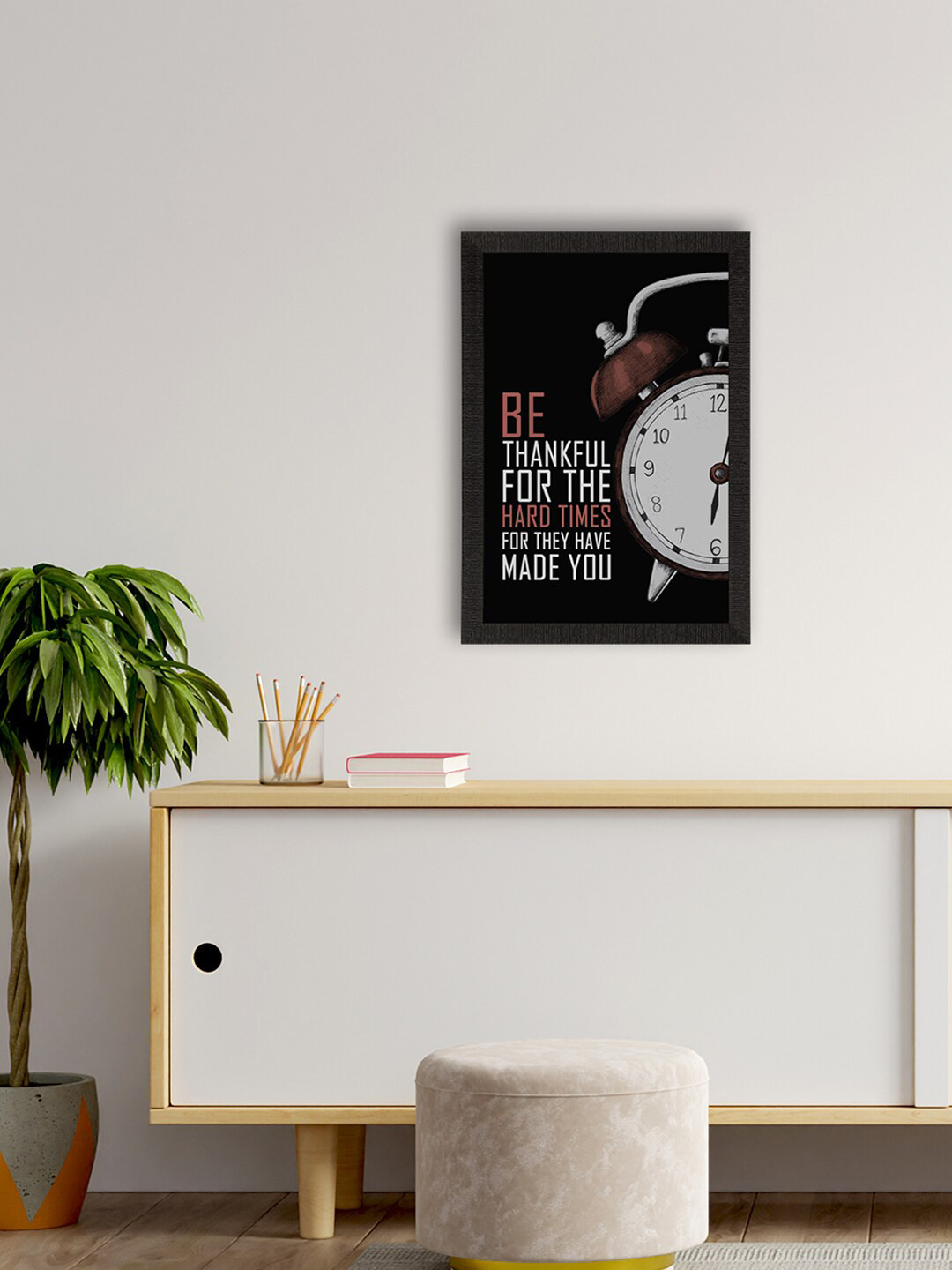 eCraftIndia Black & White Motivational Quote UV Art Wall Painting