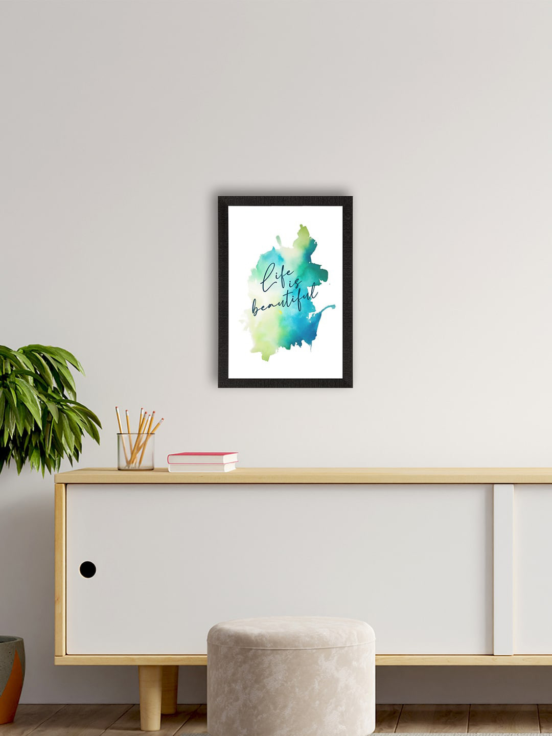 eCraftIndia Motivational Quote Canvas Wall Rectangle Paintings Wall Art -14 x 10In