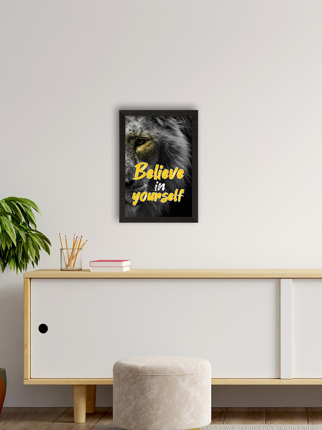 eCraftIndia BelieveIn Yourself Canvas Wall Rectangle Paintings Wall Art -14 x 10In