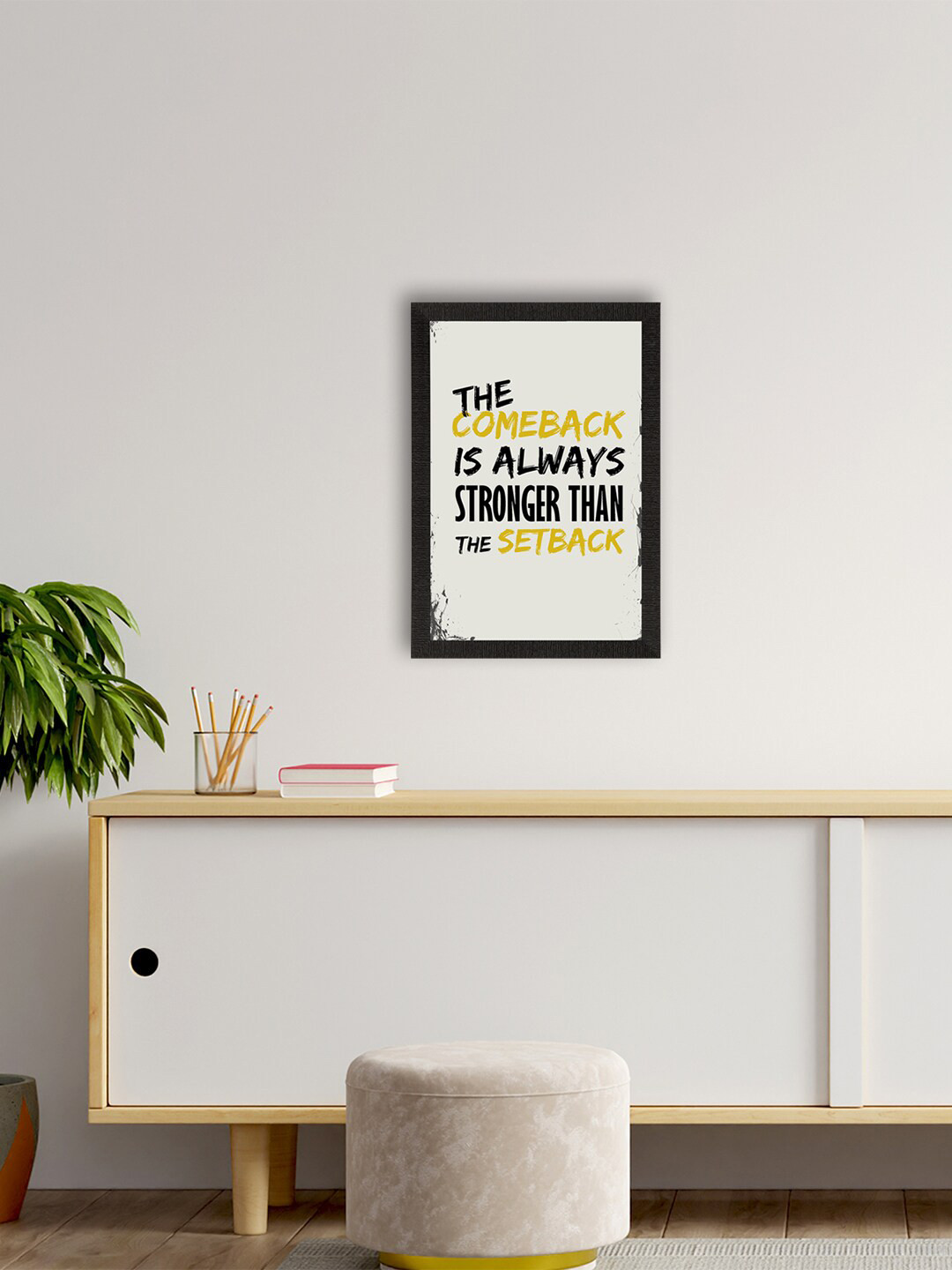 eCraftIndia The Comeback Paper Wall Rectangle Paintings Wall Art -14 x 10In