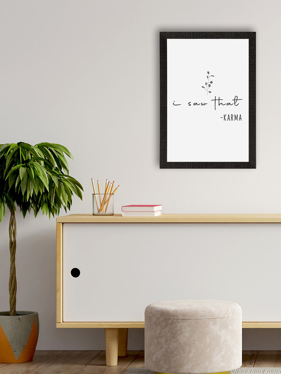 eCraftIndia I Saw That Paper Wall Rectangle Paintings Wall Art -20x14In