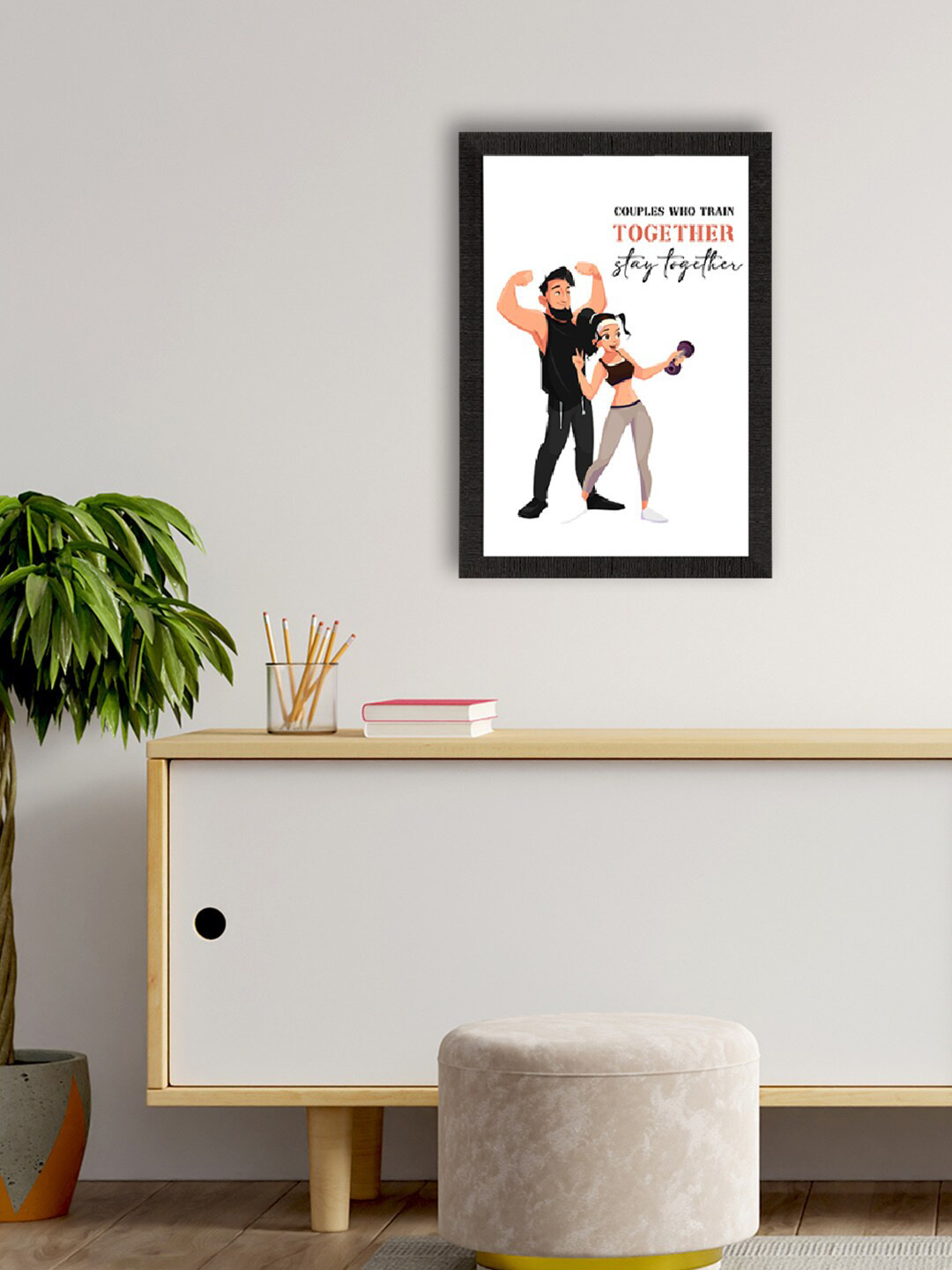 eCraftIndia White Paper Wall Living Room Rectangle Potrait Paintings Wall Art -20 x 14In