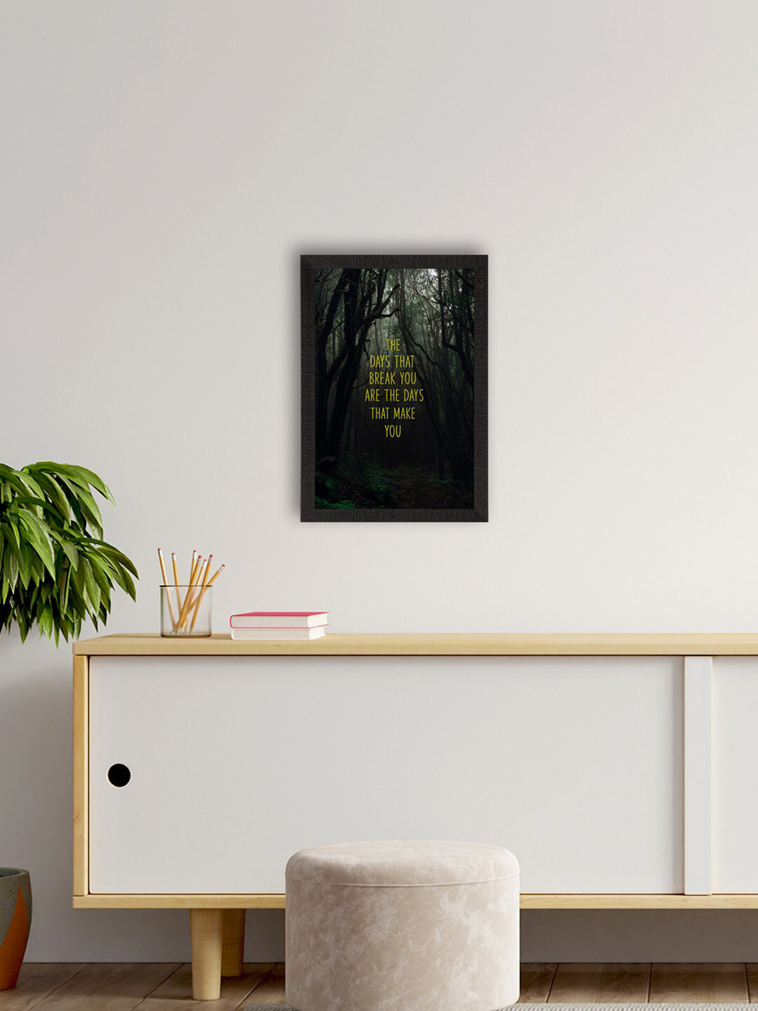 eCraftIndia Black Motivational UV Art Painting