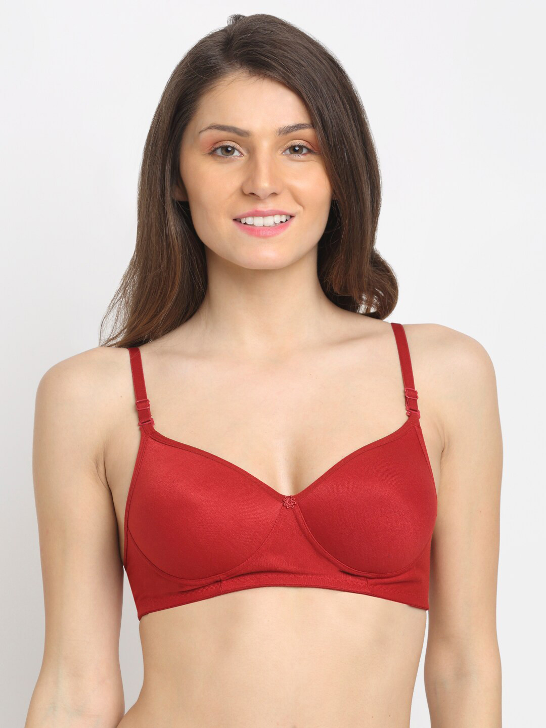 Friskers Red Lightly Padded Bra