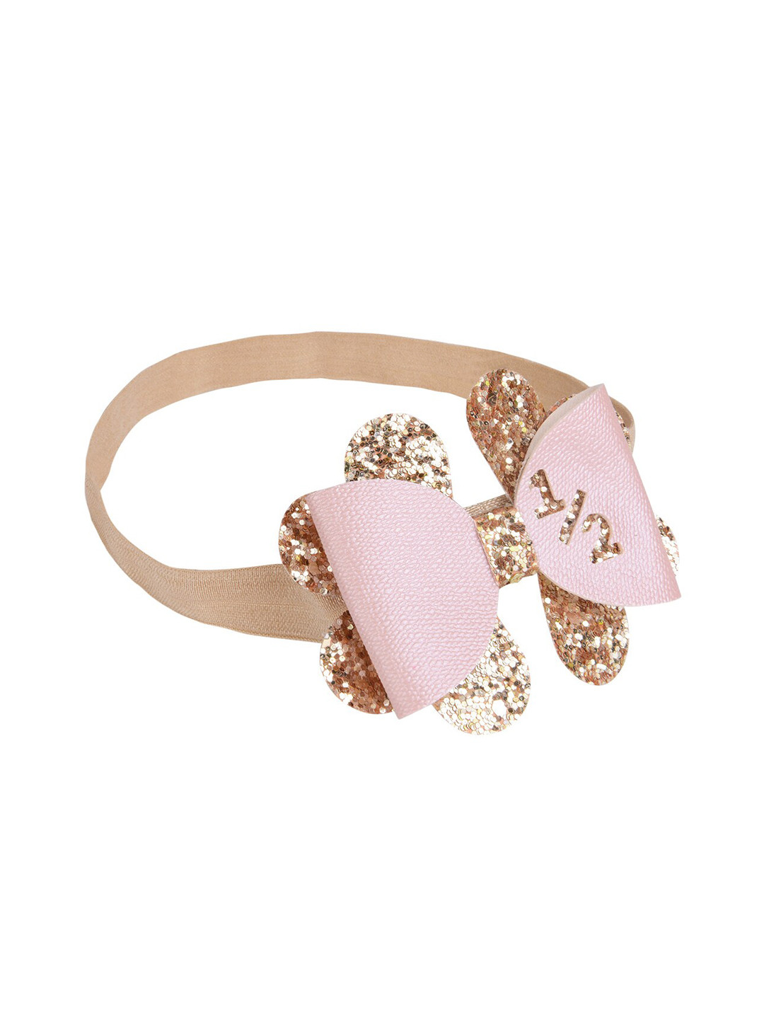 Aye Candy Girls Pink & Rose Gold-Toned Embellished Chill Wrap Headband