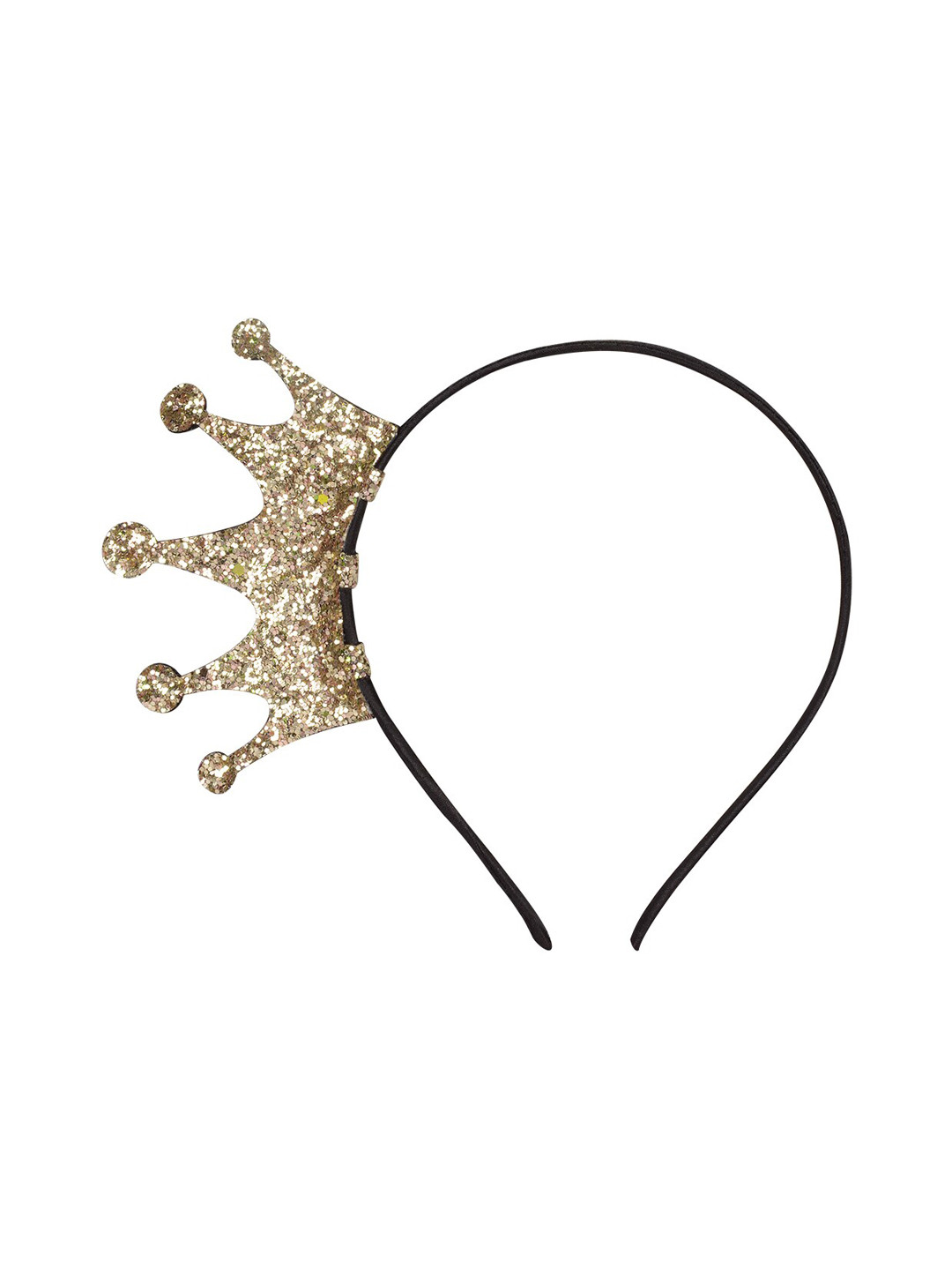 Aye Candy Girls Gold-Toned Embellished Crown Hairband