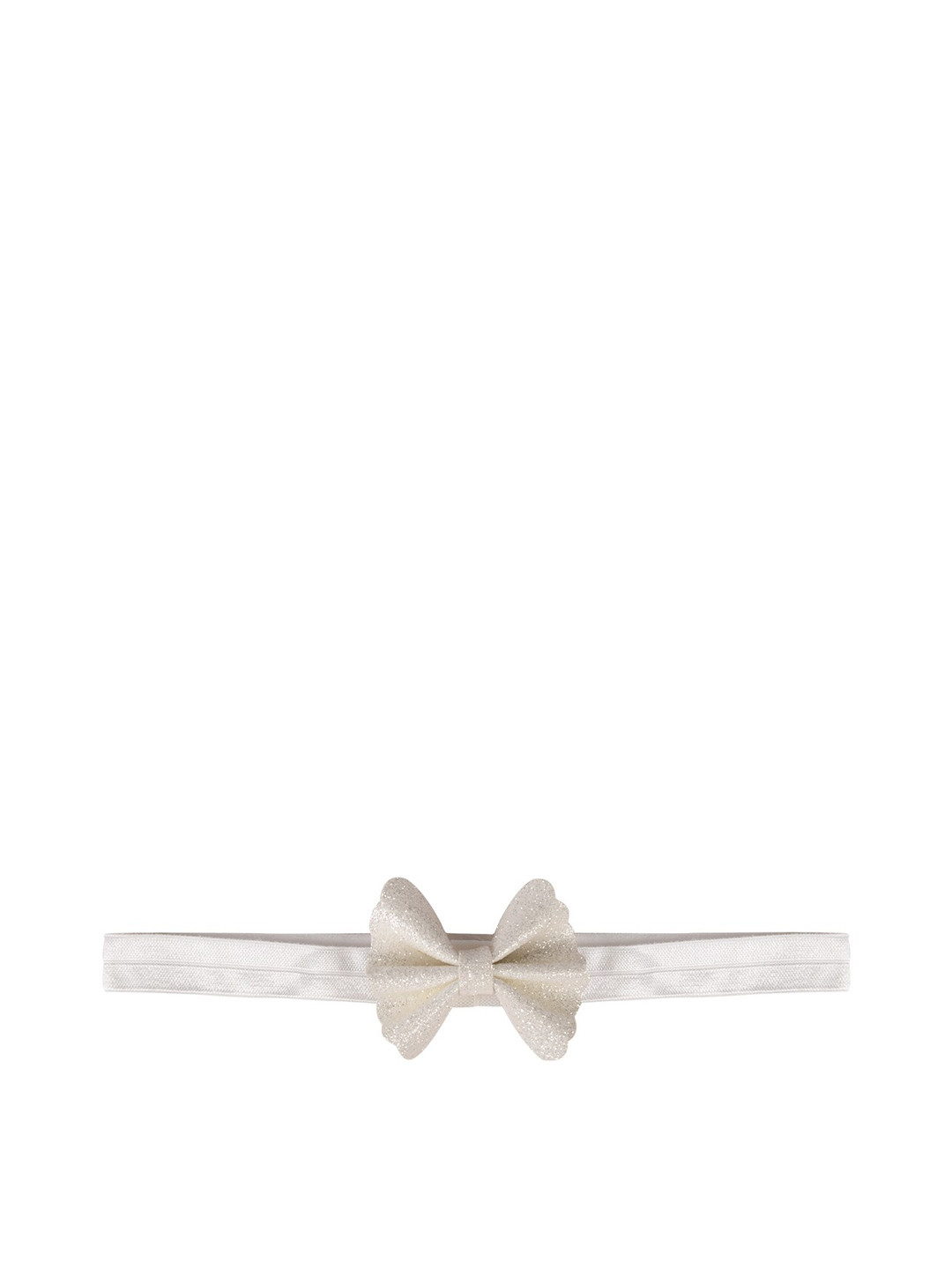 Aye Candy Girls White Fan Bow Chill Wrap Headband
