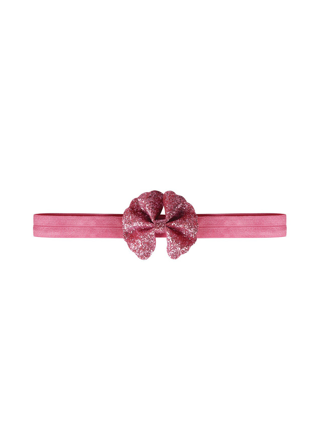 Aye Candy Girls Pink Glitter Fan Bow Headband