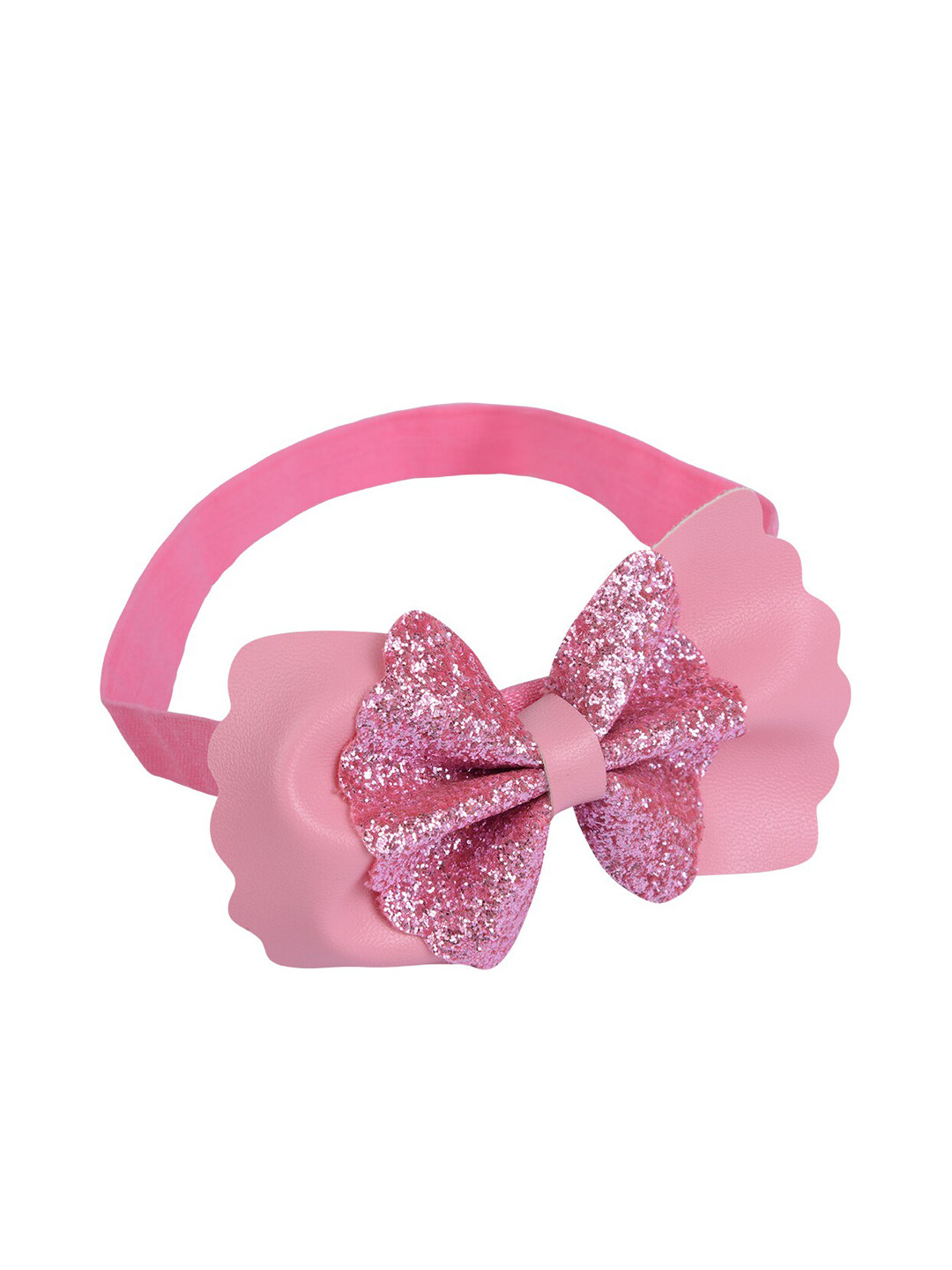 Aye Candy Girls Pink Emellished Bow Headband
