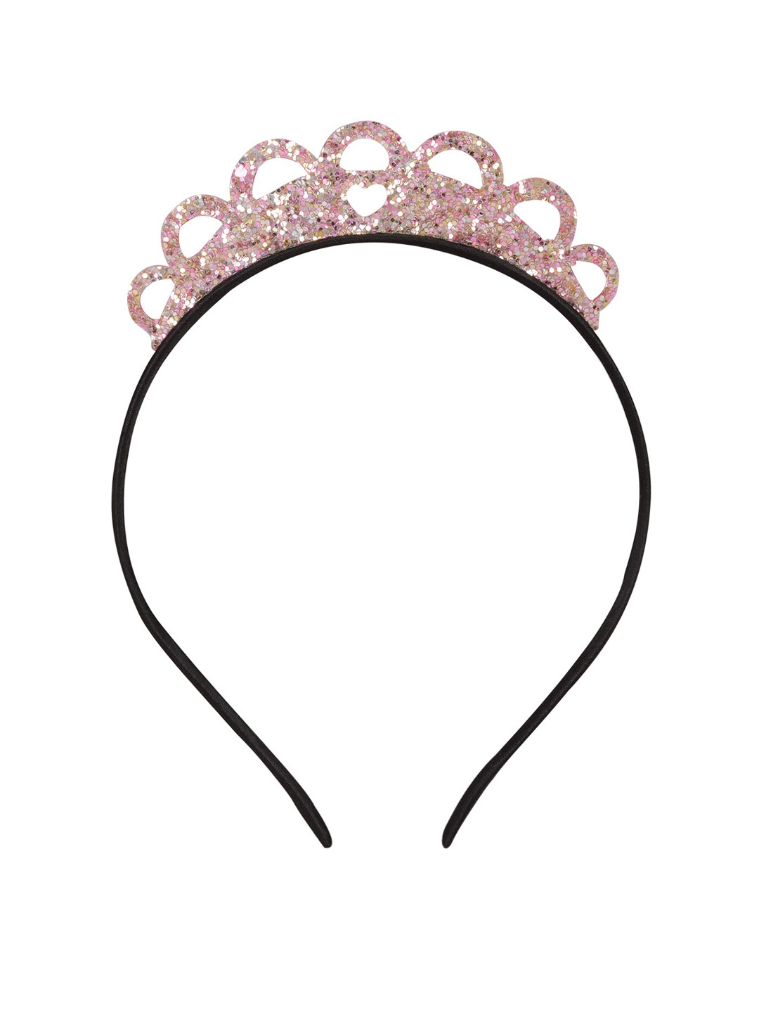 Aye Candy Girls Pink Embellished Heart Tiara Headband
