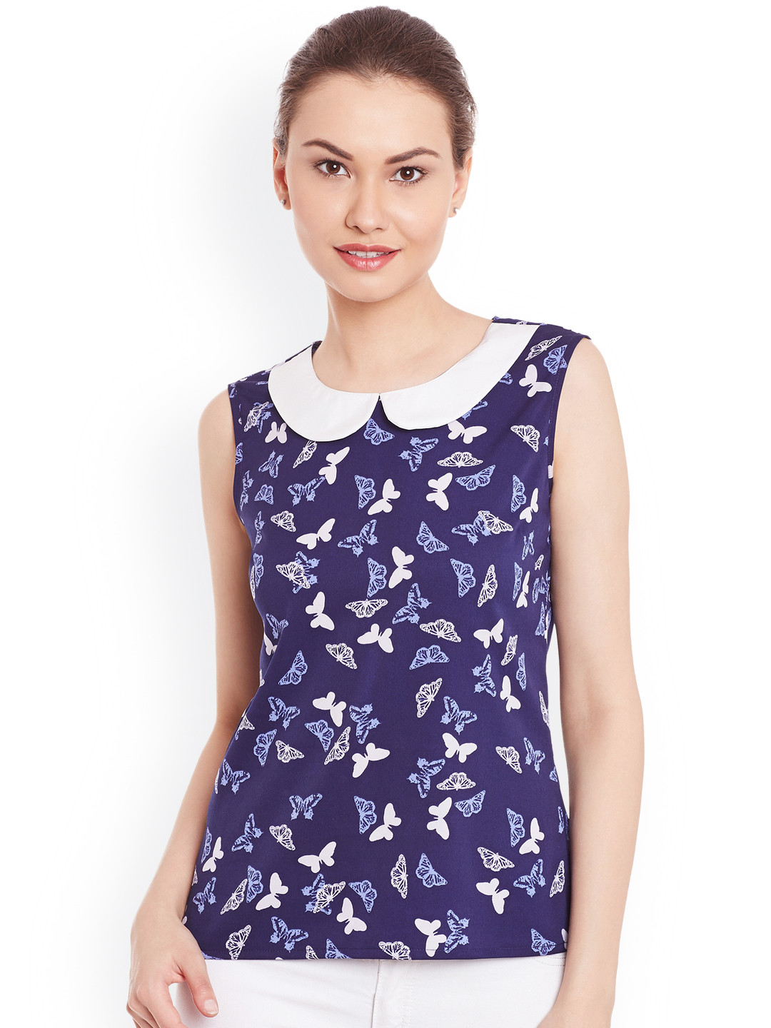 WISSTLER Blue Printed Top