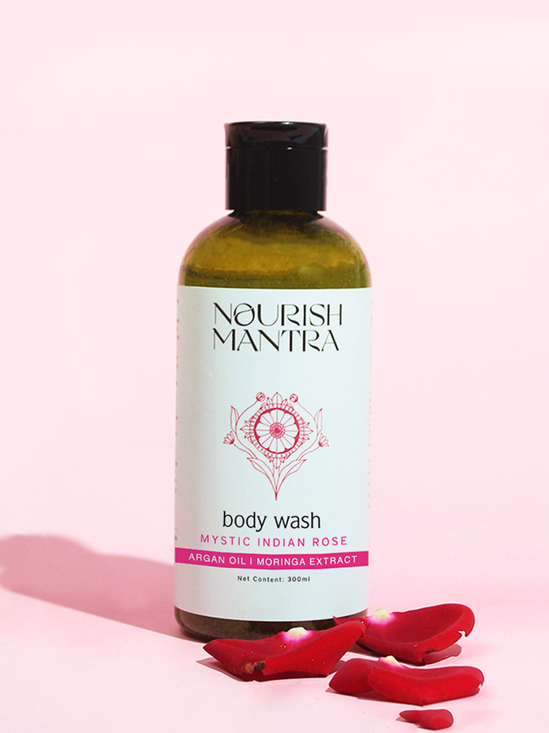 Nourish Mantra Mystic Indian Rose Body Wash With Licorice Extract & Black Pepper Oil-300ml