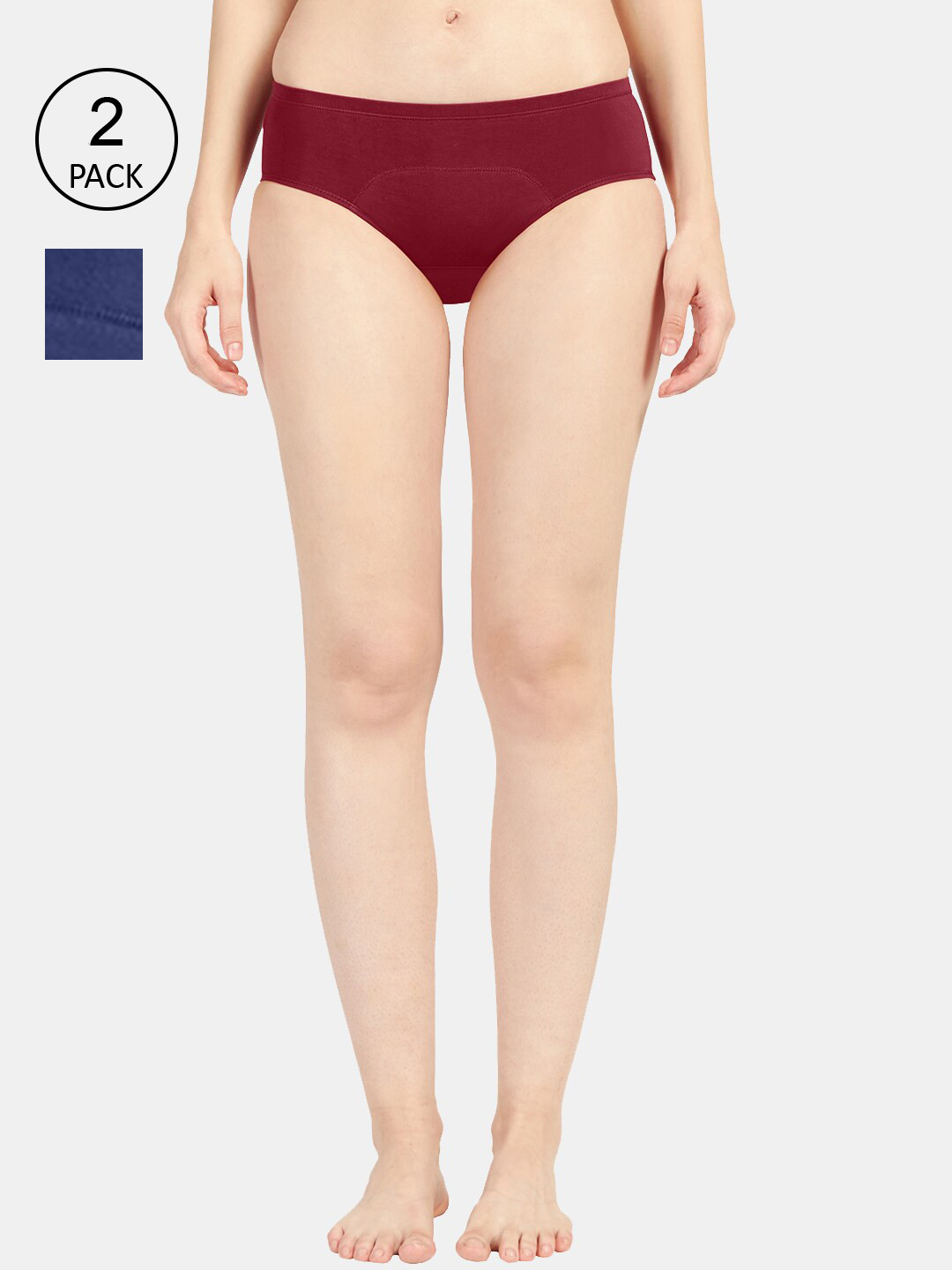 Sonari Pack of 2 Maroon & Blue Leakproof Period Briefs