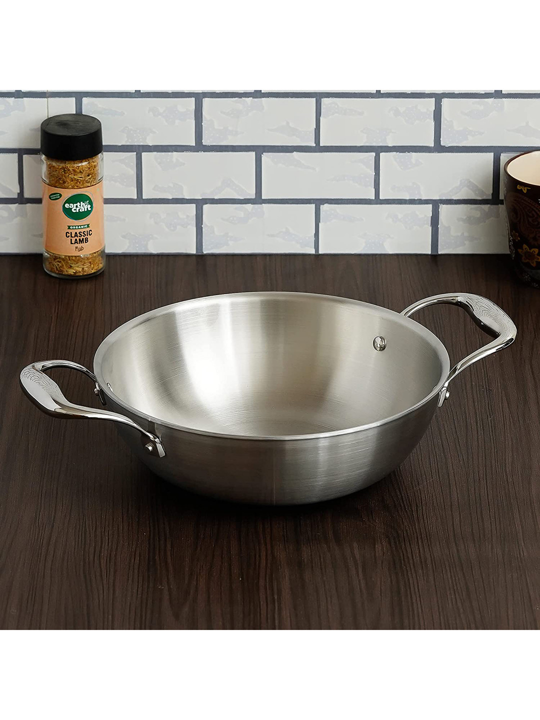 Femora Silver-Toned Stainless Steel Kadhai