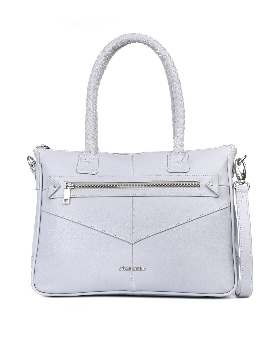 PELLE LUXUR Women Grey Shopper Shoulder Bag