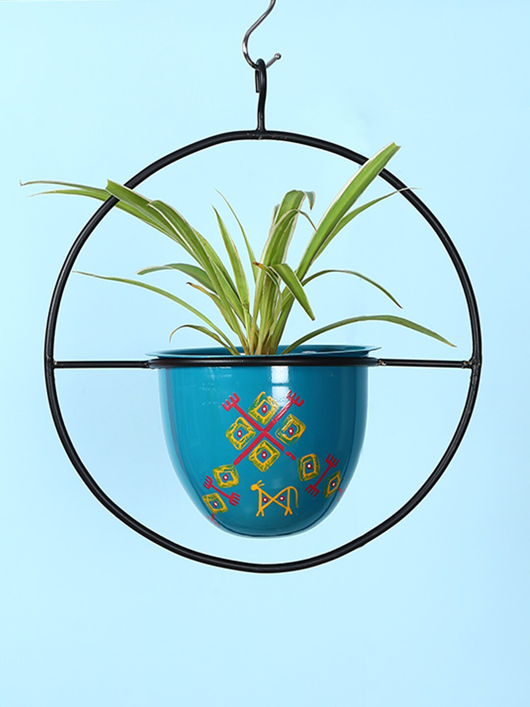 Aapno Rajasthan Unisex Teal Planters