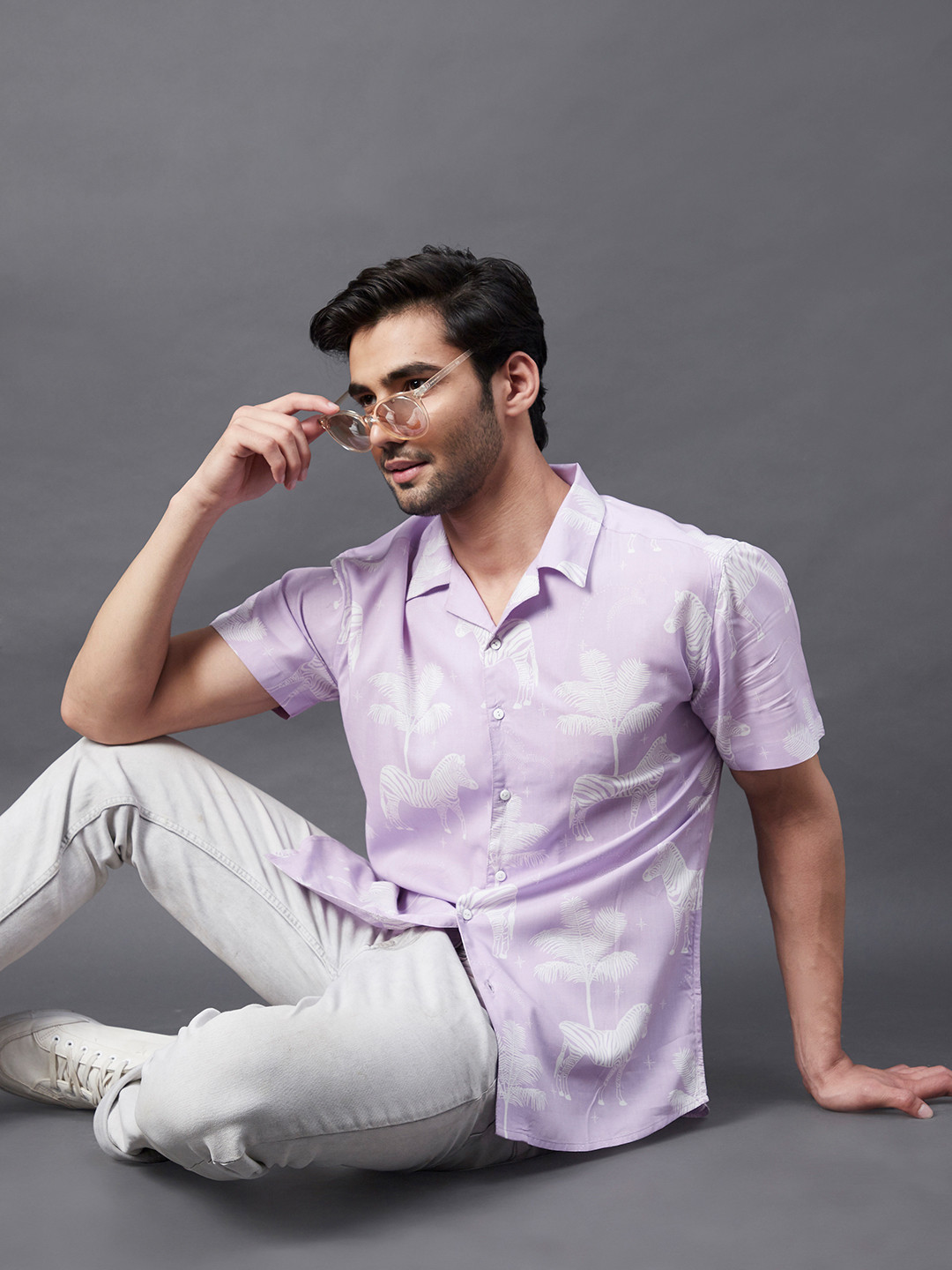 Rigo Slim Fit Printed Casual Shirt