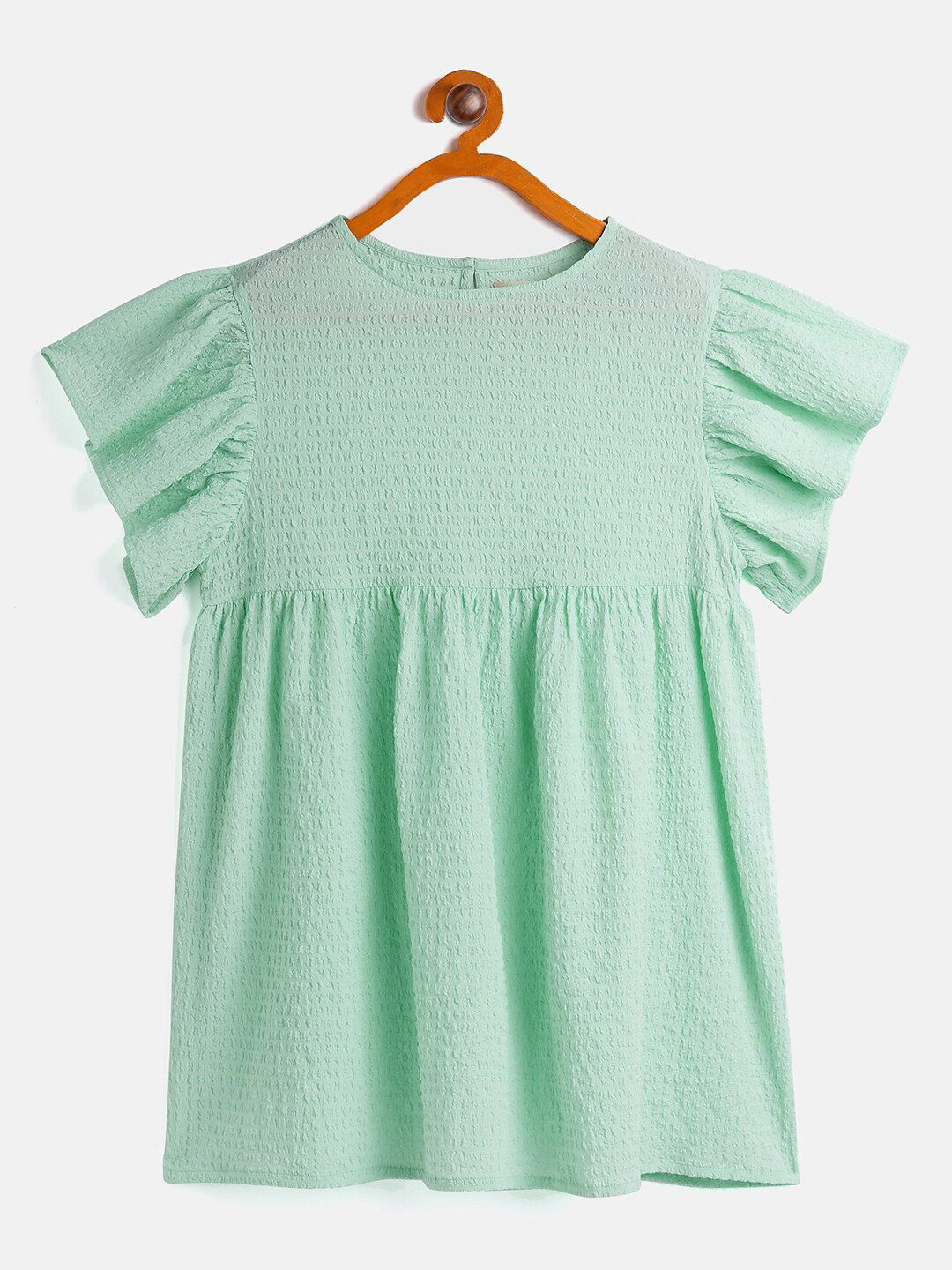 Noh Voh - SASSAFRAS Kids Green A-Line Dress