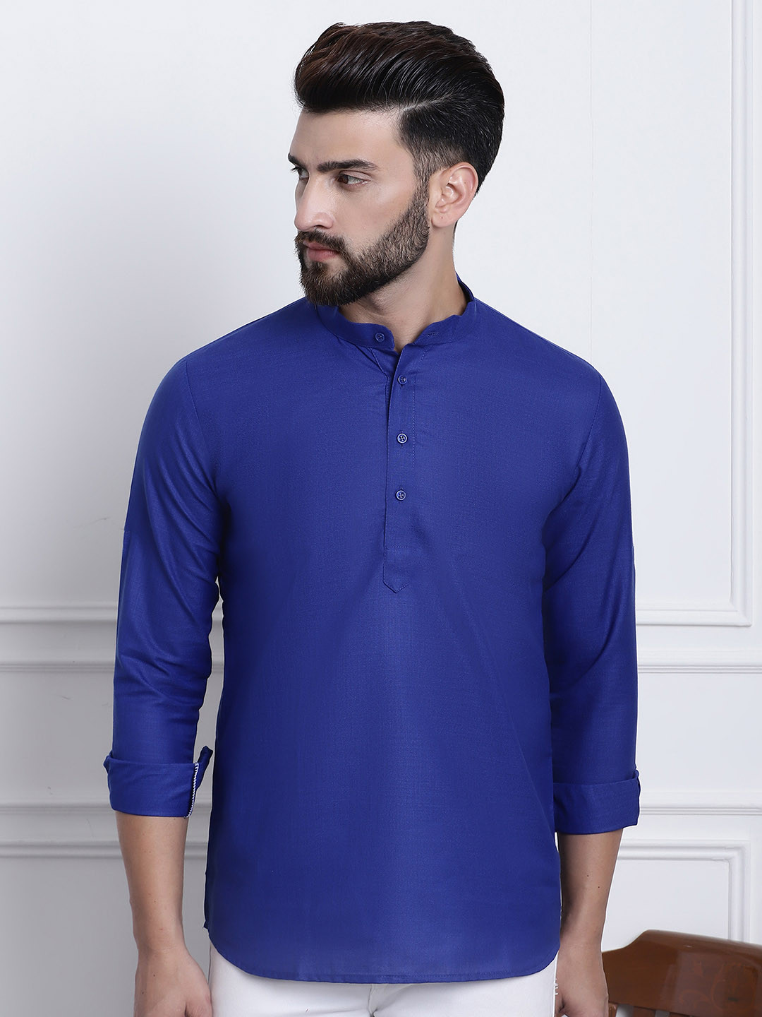 Anug by SOJANYA Men Blue Kurta
