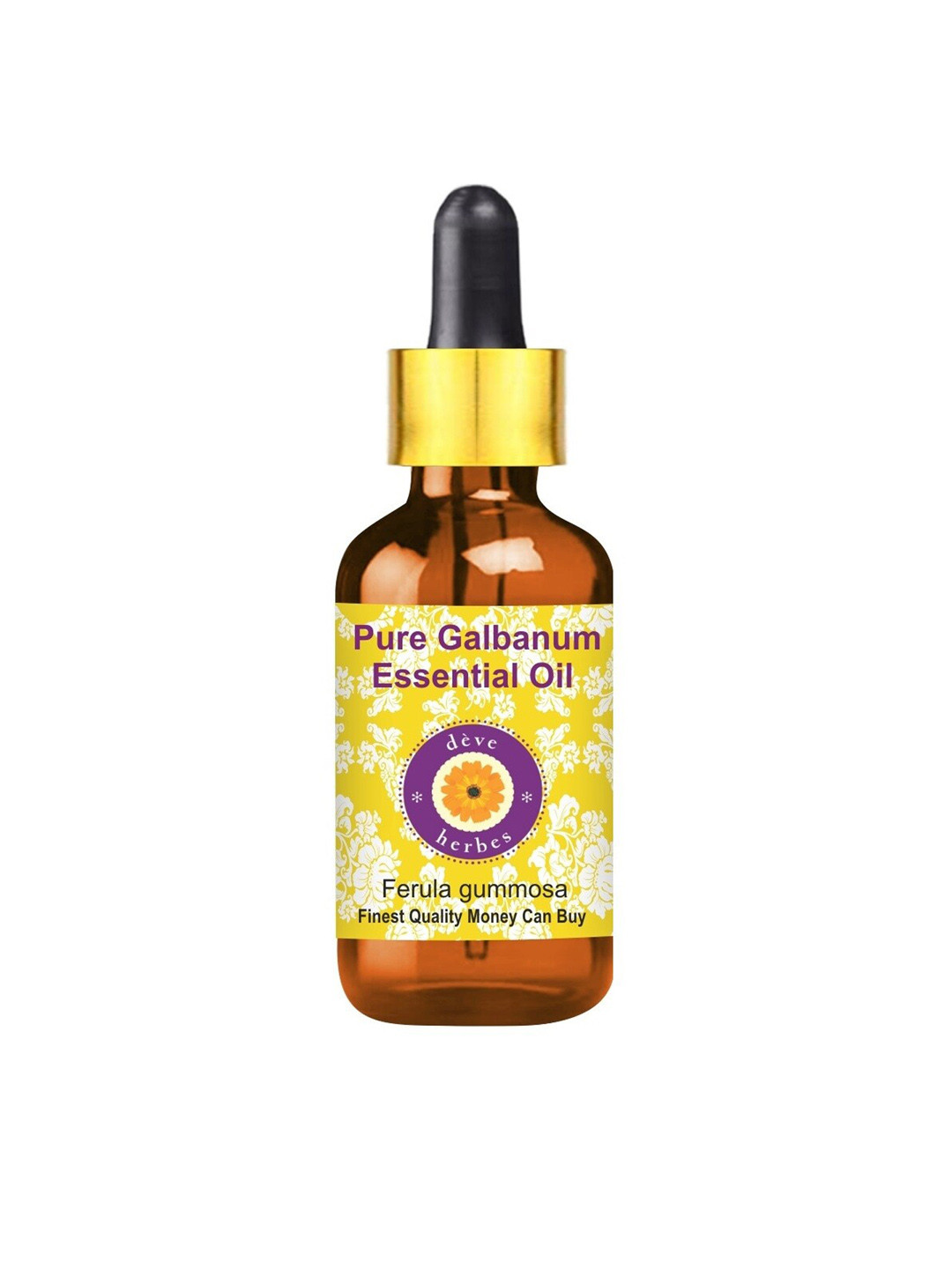 Deve Herbes Pure Galbanum Steam Distilled Essential Oil with Glass Dropper - 10ml