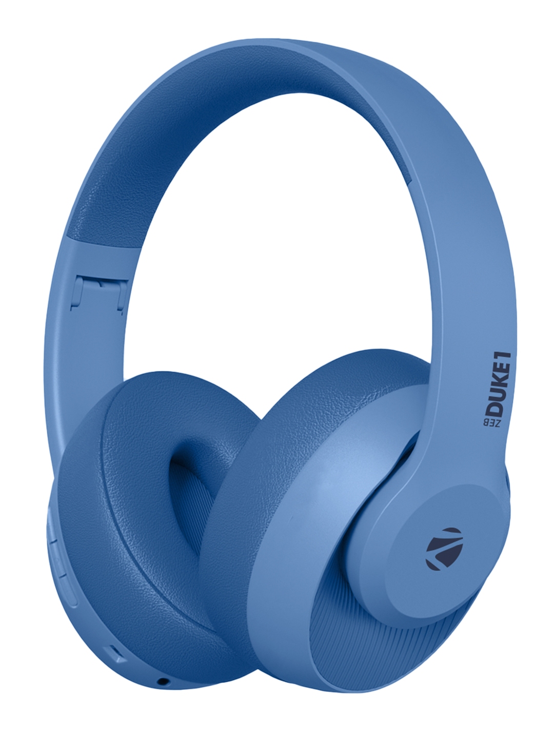 Zebronics Zeb Duke1 Bluetooth Wireless Over Ear Headphones with Mic Blue