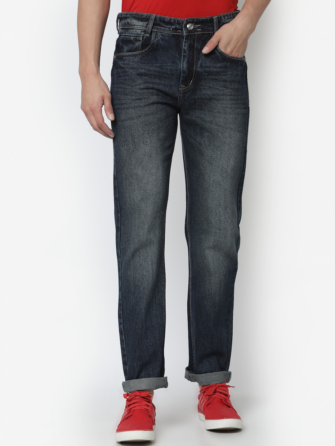 FEVER Men Blue Light Fade Non-Stretchable Jeans