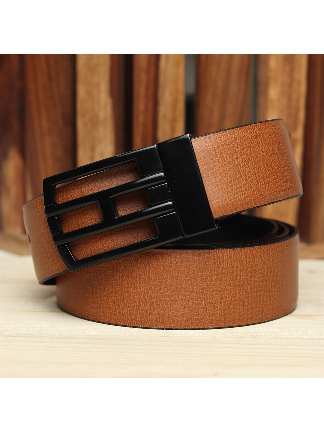 Kastner Men Tan Reversible Formal Belt