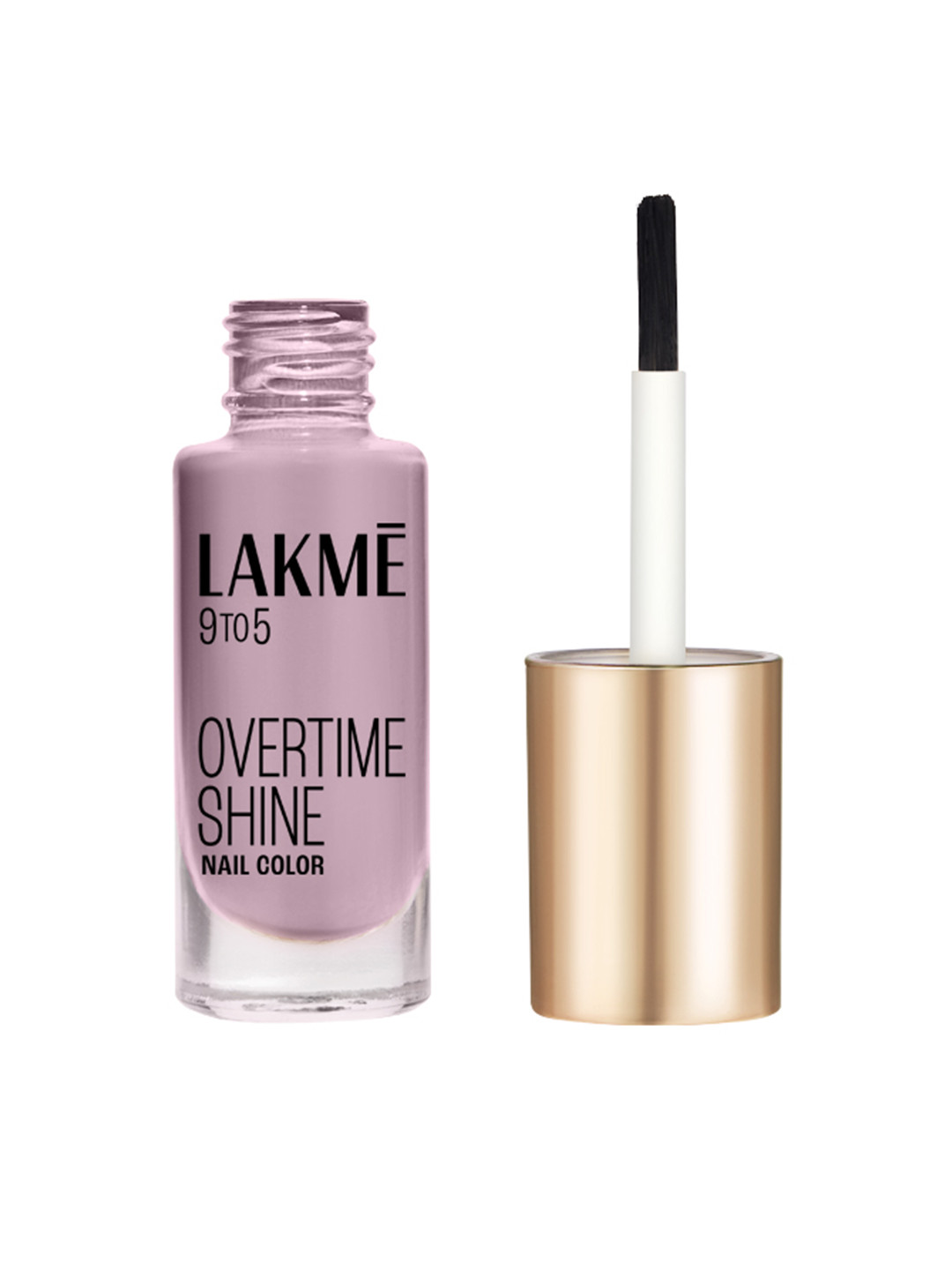 Lakme 9to5 Overtime Shine Glossy Long Lasting & Quick Dry Nail Color 6ml - Grey Cloud