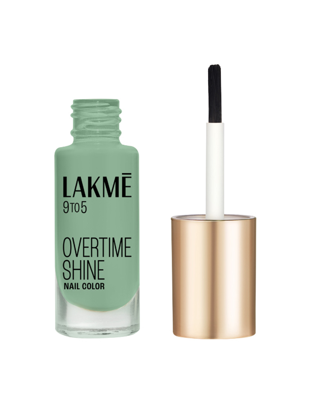 Lakme 9to5 Overtime Shine Glossy Long Lasting & Quick Dry Nail Color 6ml - Green Pistachio