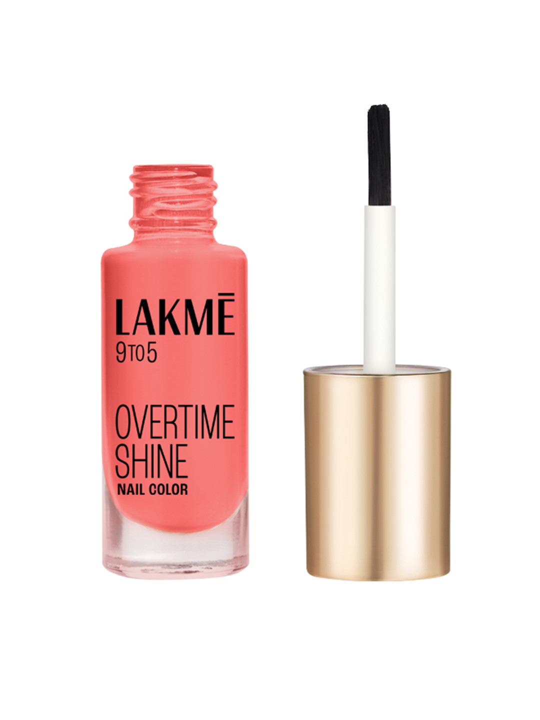 Lakme 9to5 Overtime Shine Glossy Long Lasting & Quick Dry Nail Color 6ml - Mauve Macaroon