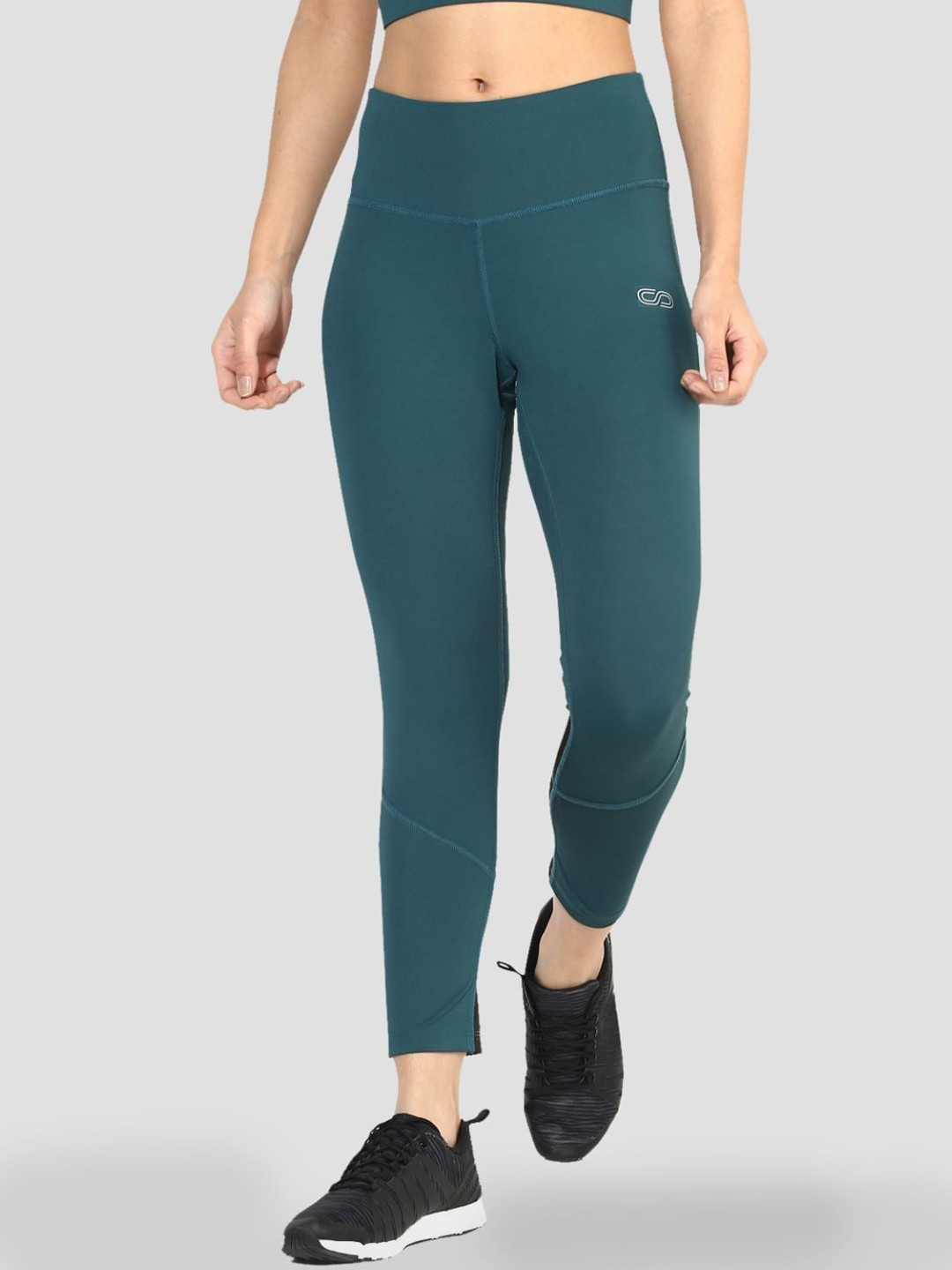 Silvertraq Women Teal High-Waist Anti-Odor Tights
