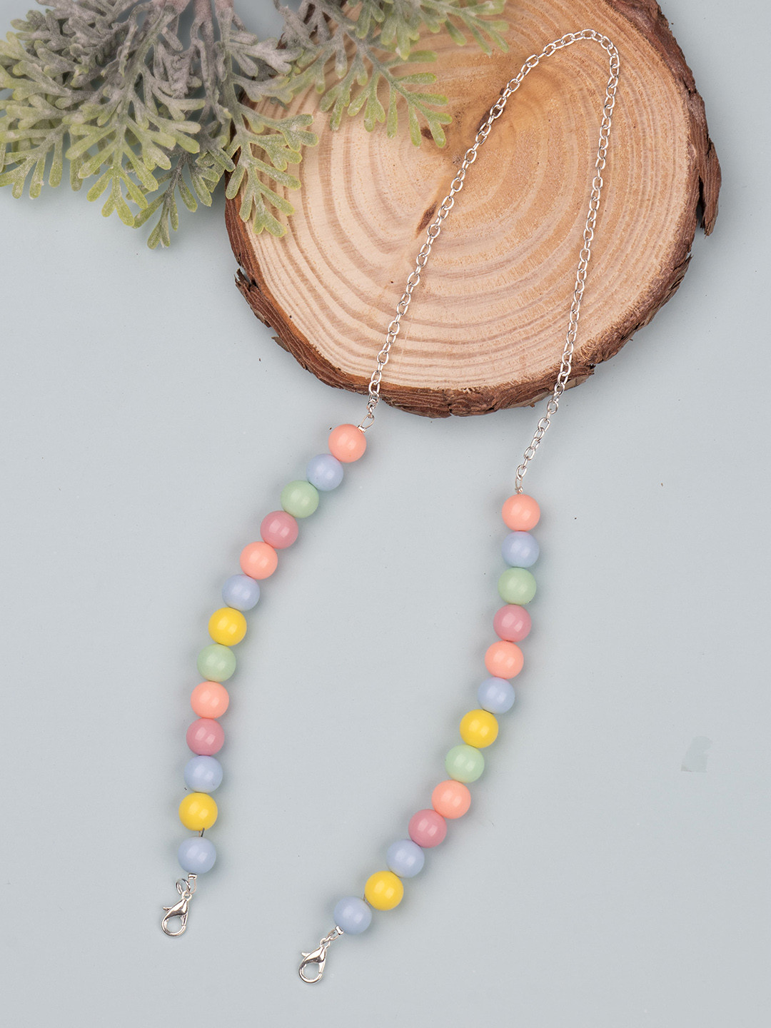 Arendelle Multicoloured Pastel Beads Mask Chain