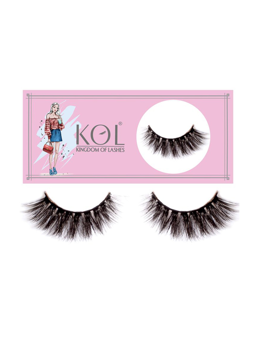 KINGDOM OF LASHES Amy Black Faux Mink False Eyelashes