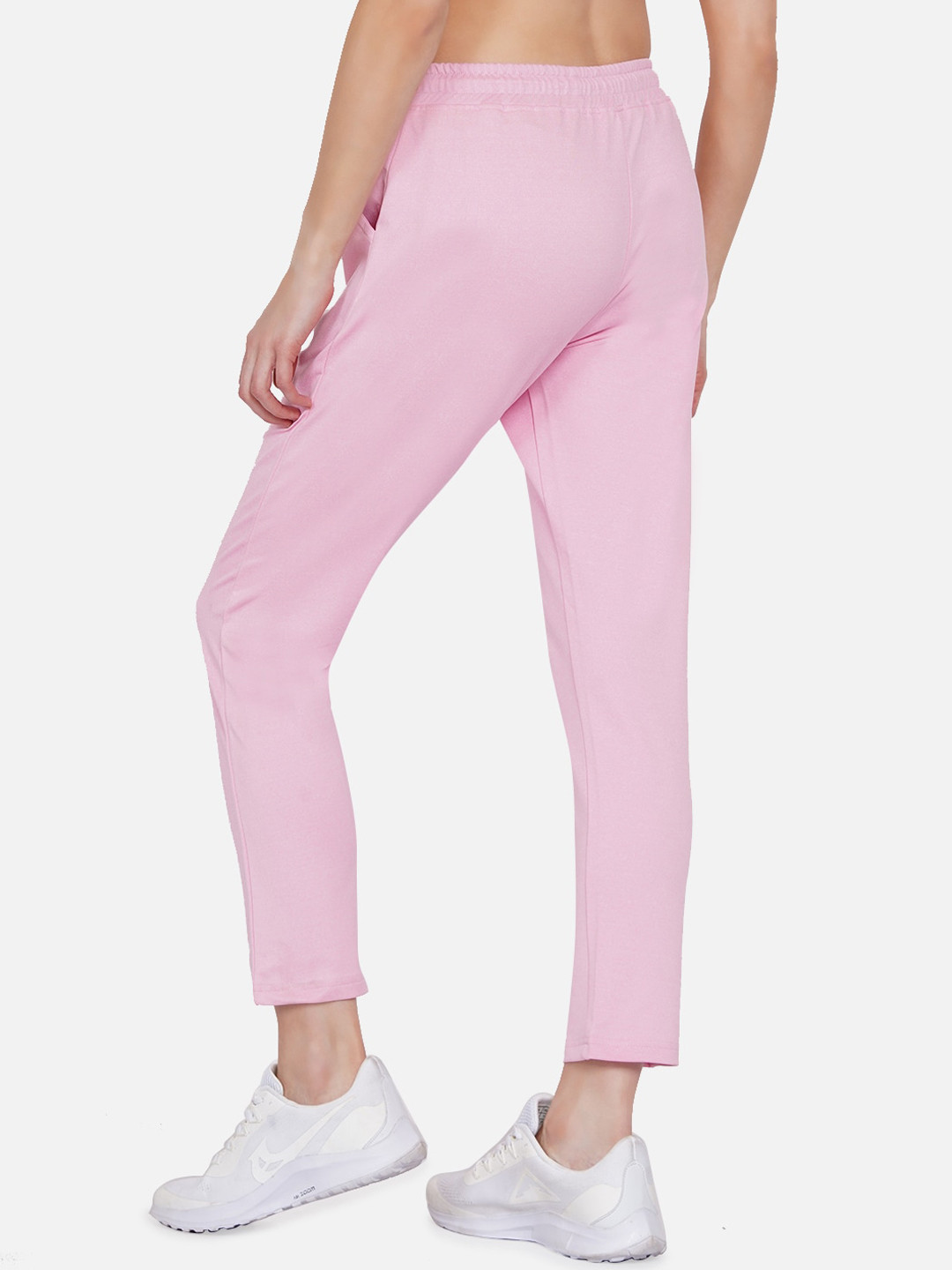 ARMISTO Women Pink Solid All-Weather Straight-Fit Track Pants