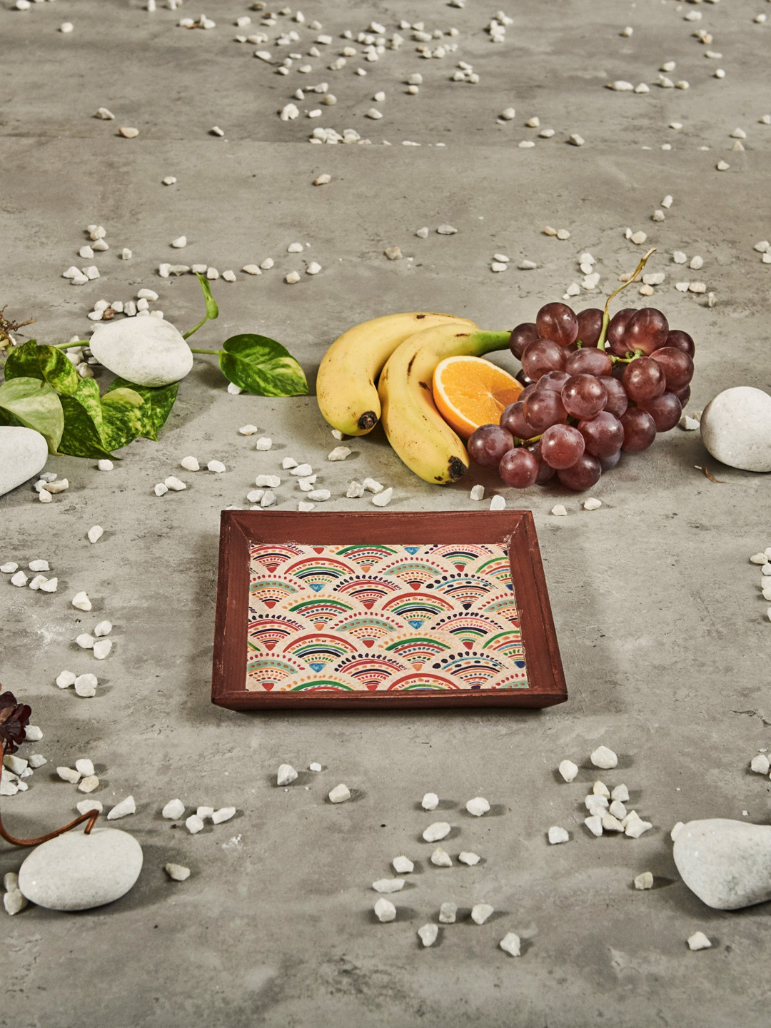 A Tiny Mistake Brown & Lime Green Handcrafted Serving Trays