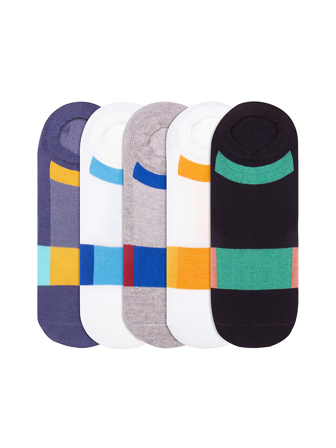 JUMP USA Men Pack of 5 Strips Shoe liners Socks