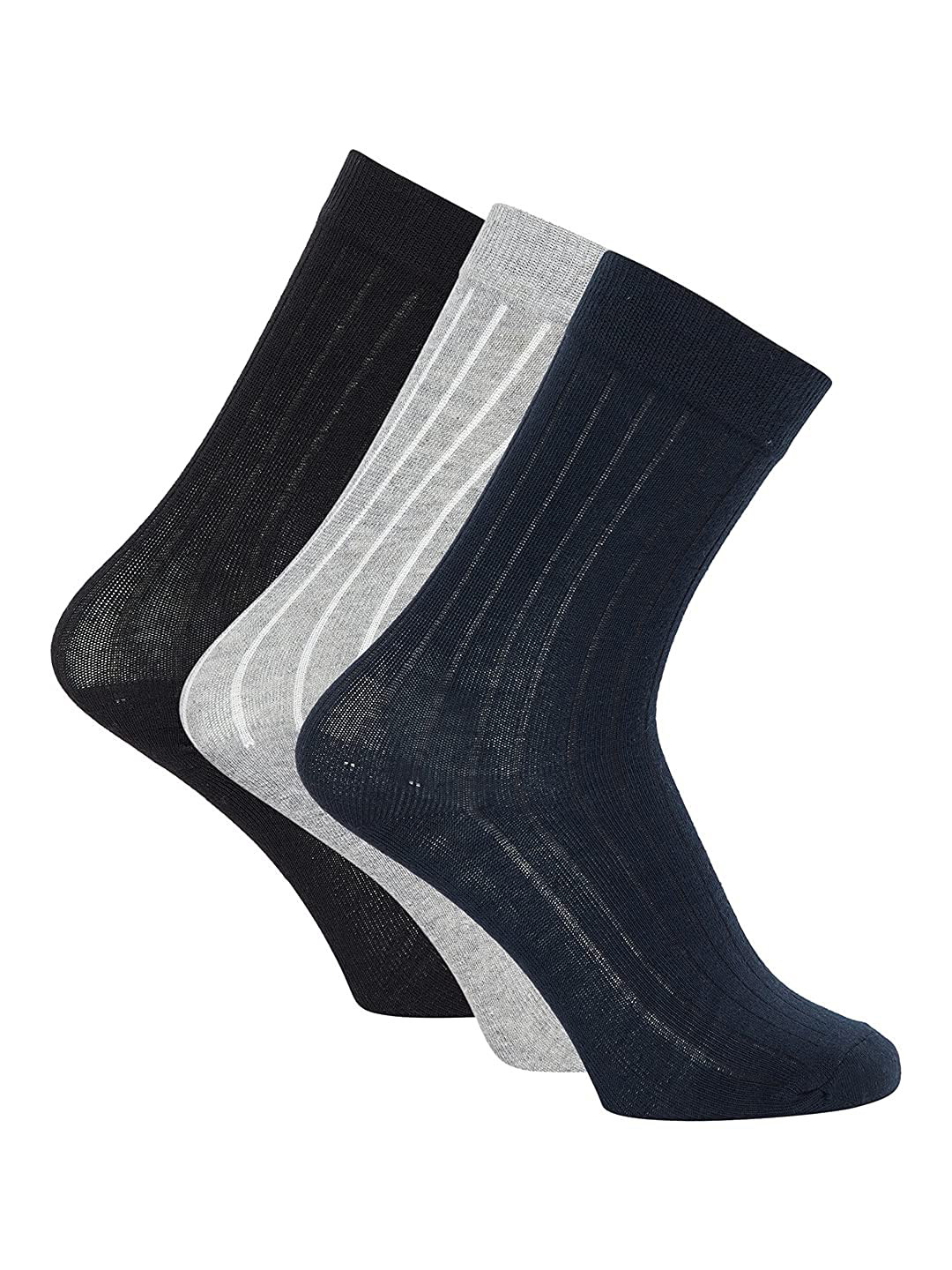 JUMP USA Men Pack Of 3 Patterned Calf-Length Socks