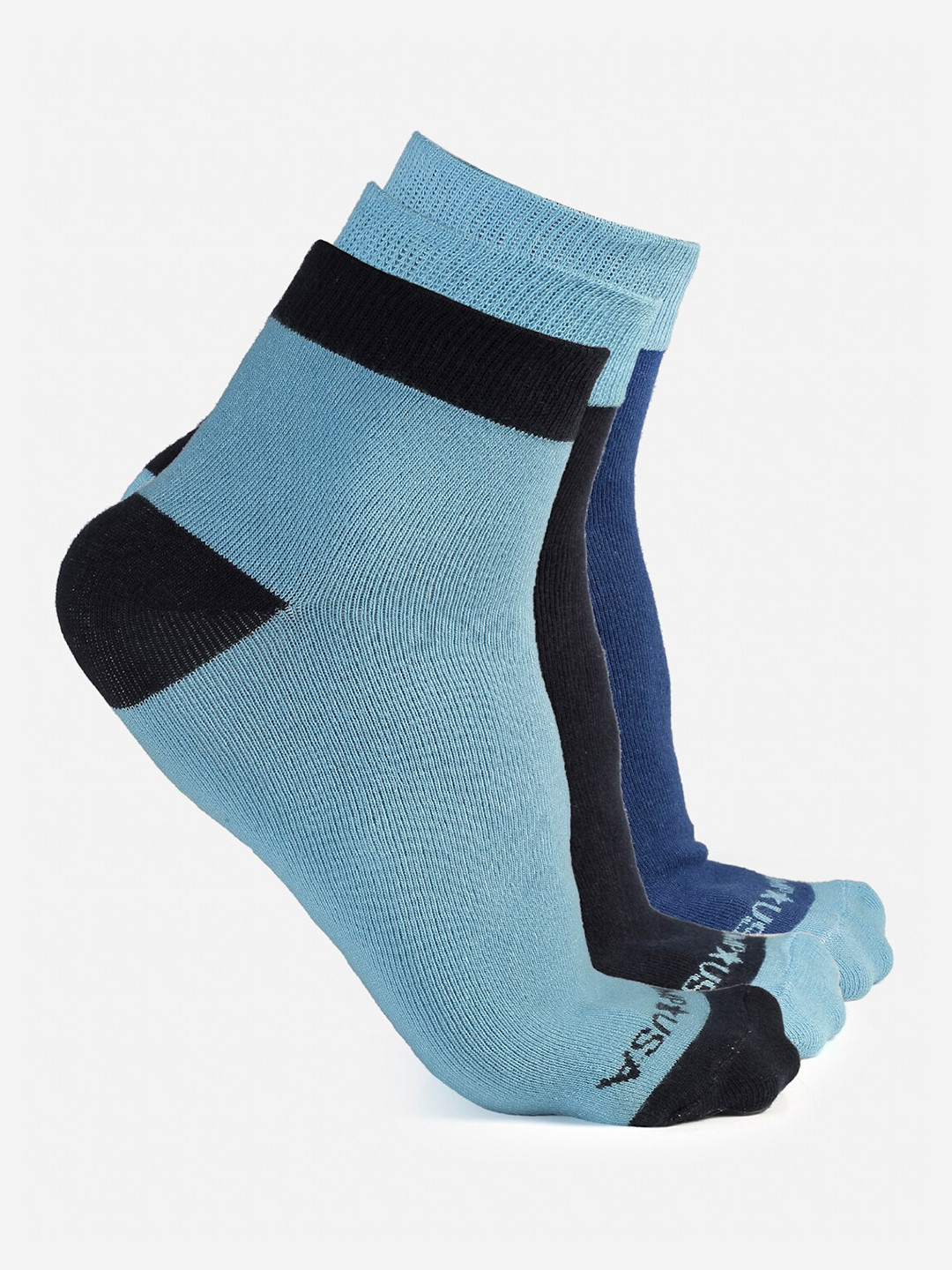 JUMP USA Mens Pack Of 3 Ankle Length Socks