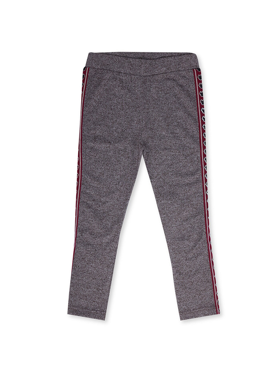 earth conscious Girls Grey Solid Relaxed Fit Jeggings