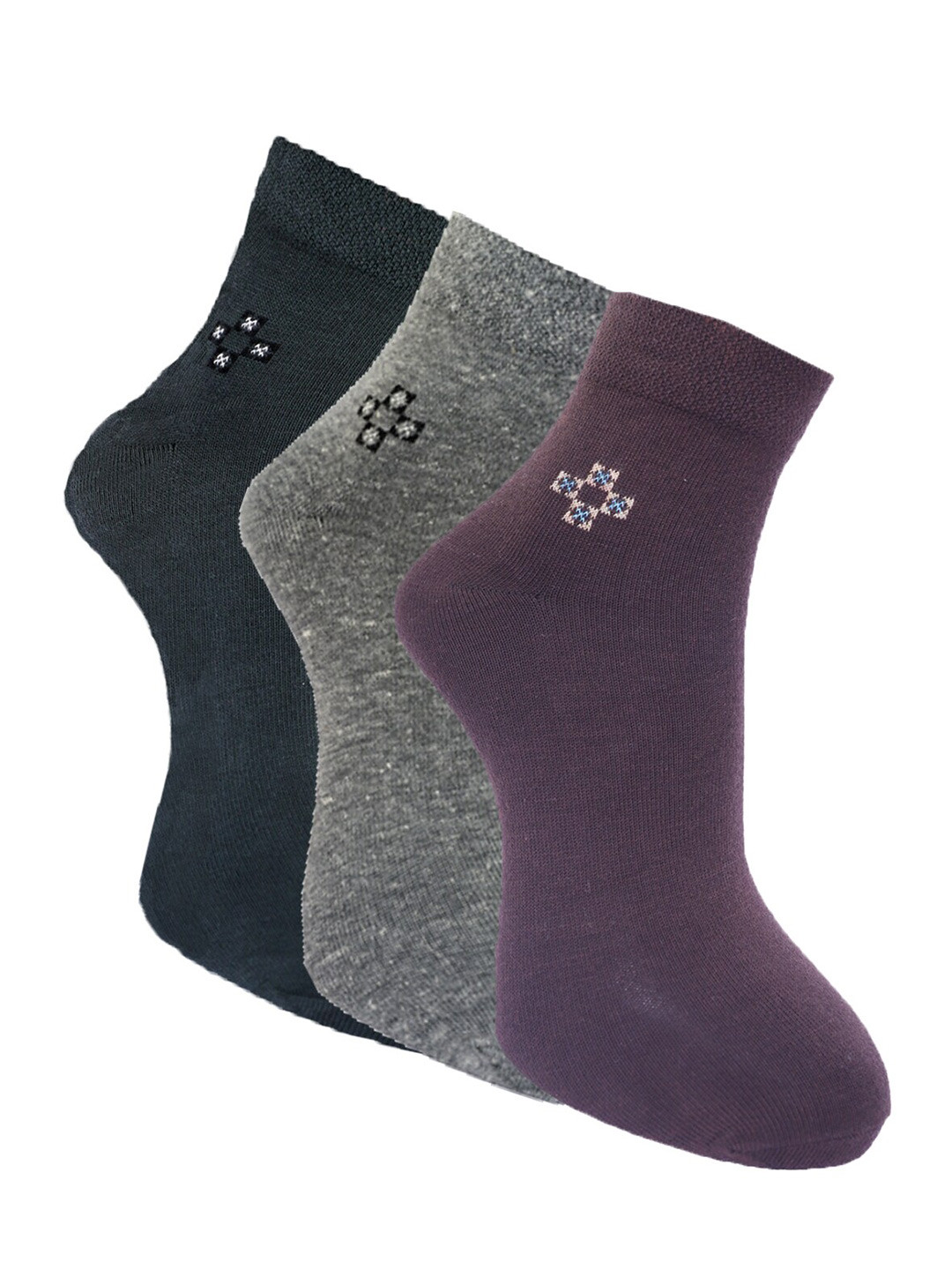 Dollar Socks Pack of 3 Men Assorted Ankle Length Socks
