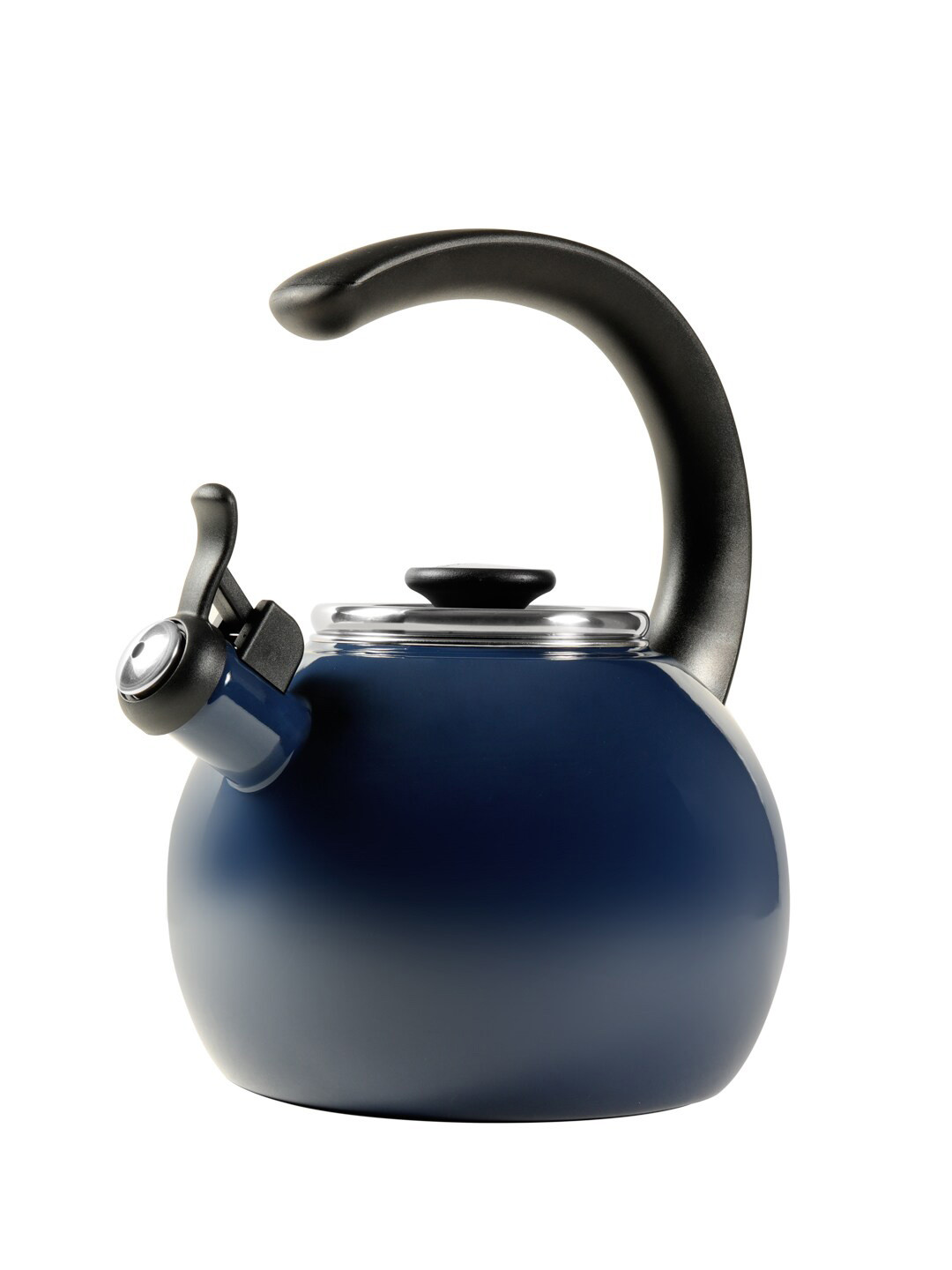 MEYER Blue Circulon Enamel Stainless Steel Whistling Glossy Kettle 1.9 L
