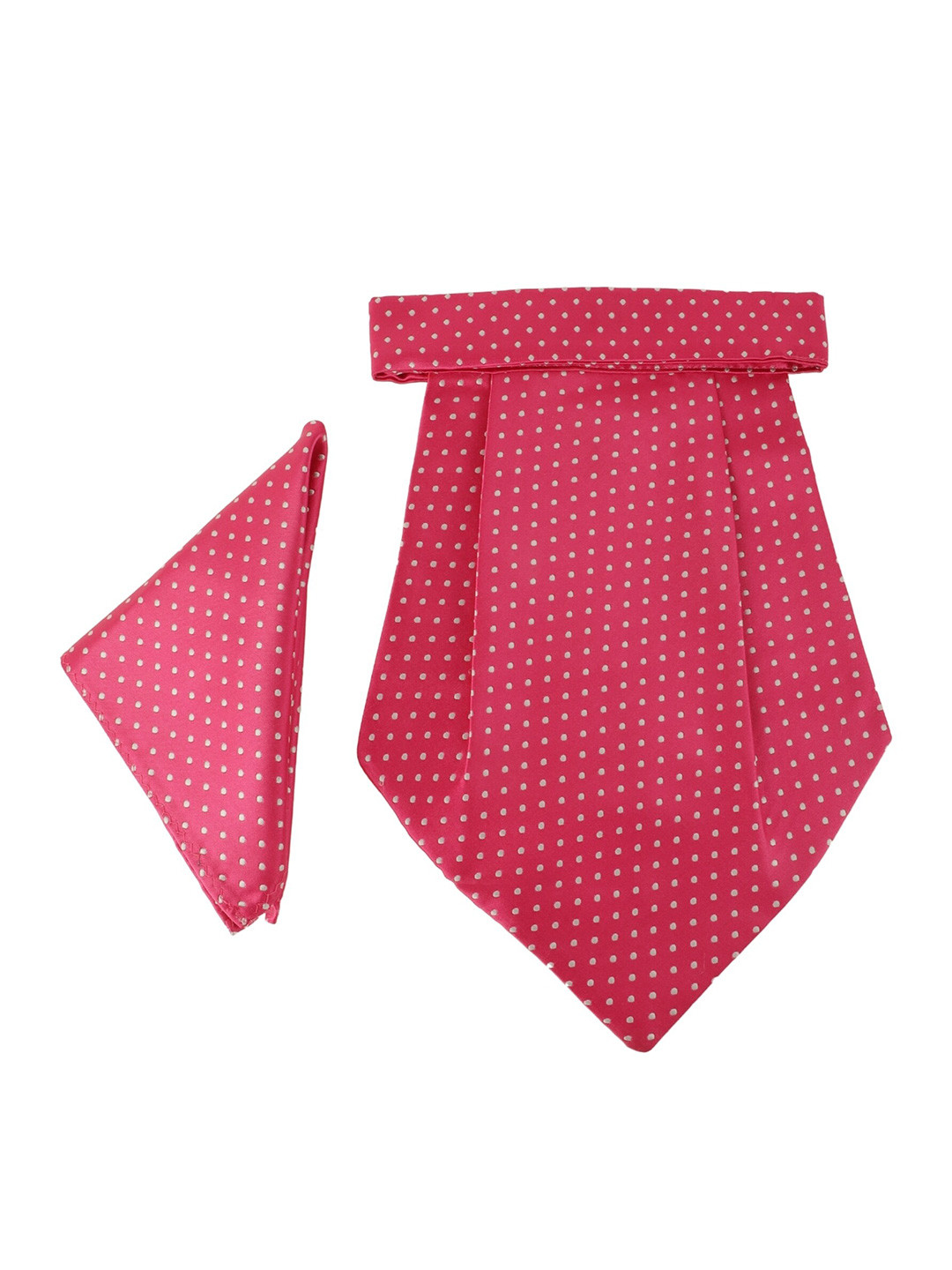Alvaro Castagnino Men Pink & White Printed Cravat