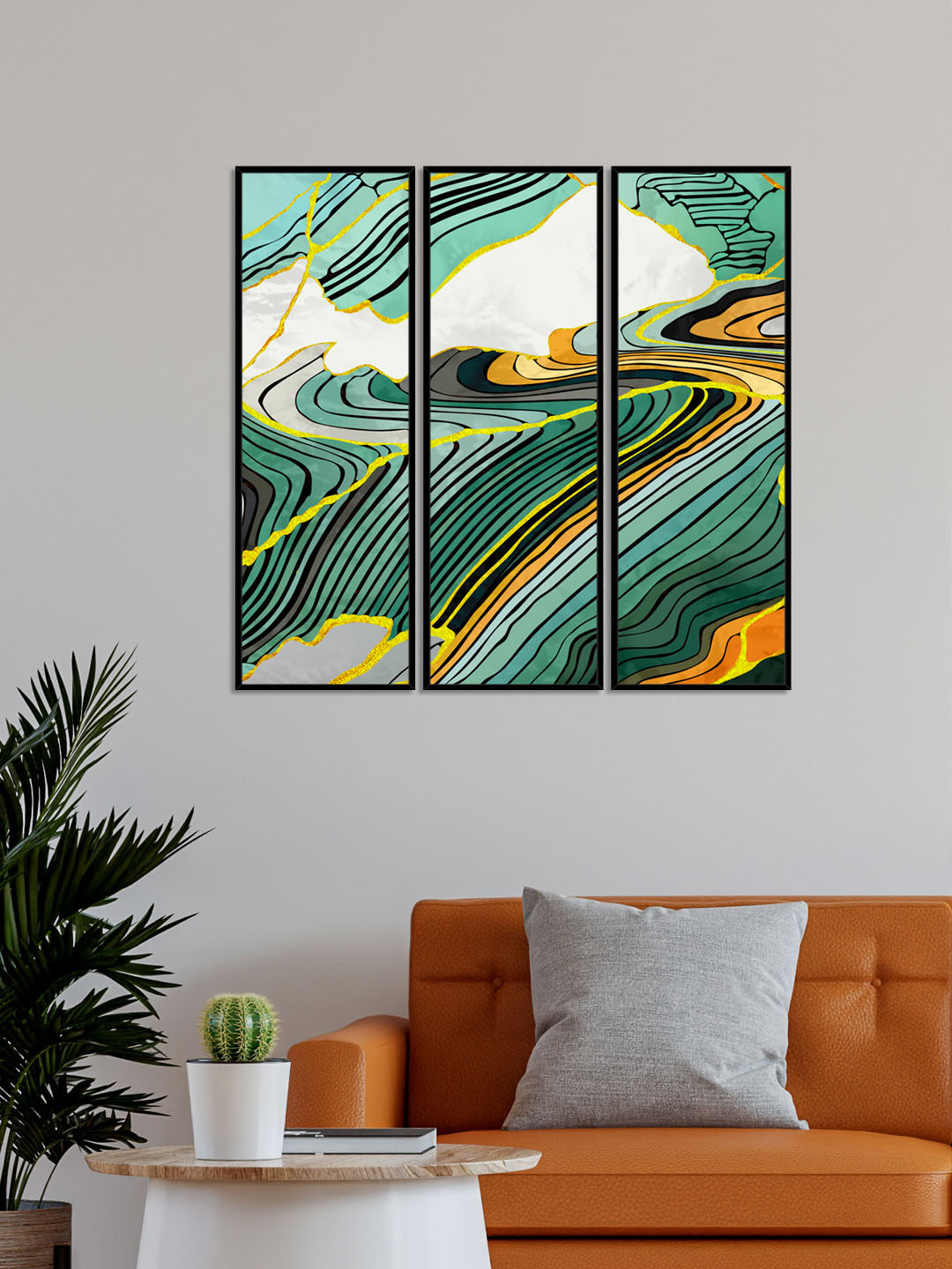 999Store Set Of 3 Abstract Wall Art