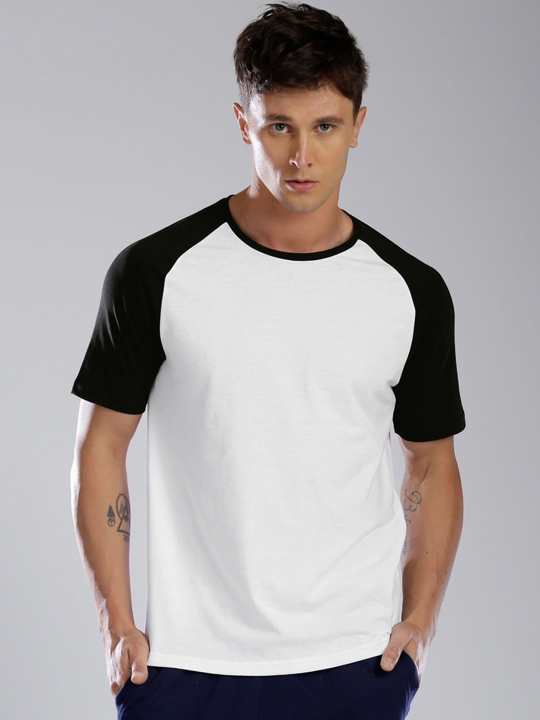 folder fænomen løn Buy Kappa White & Black Colourblocked T Shirt - Tshirts for Men 1752394 |  Myntra