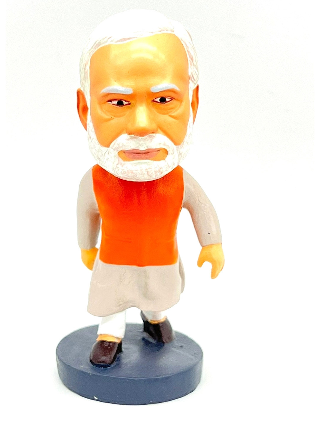 Awestuffs Orange & White Shri Narendra Modi Showpiece