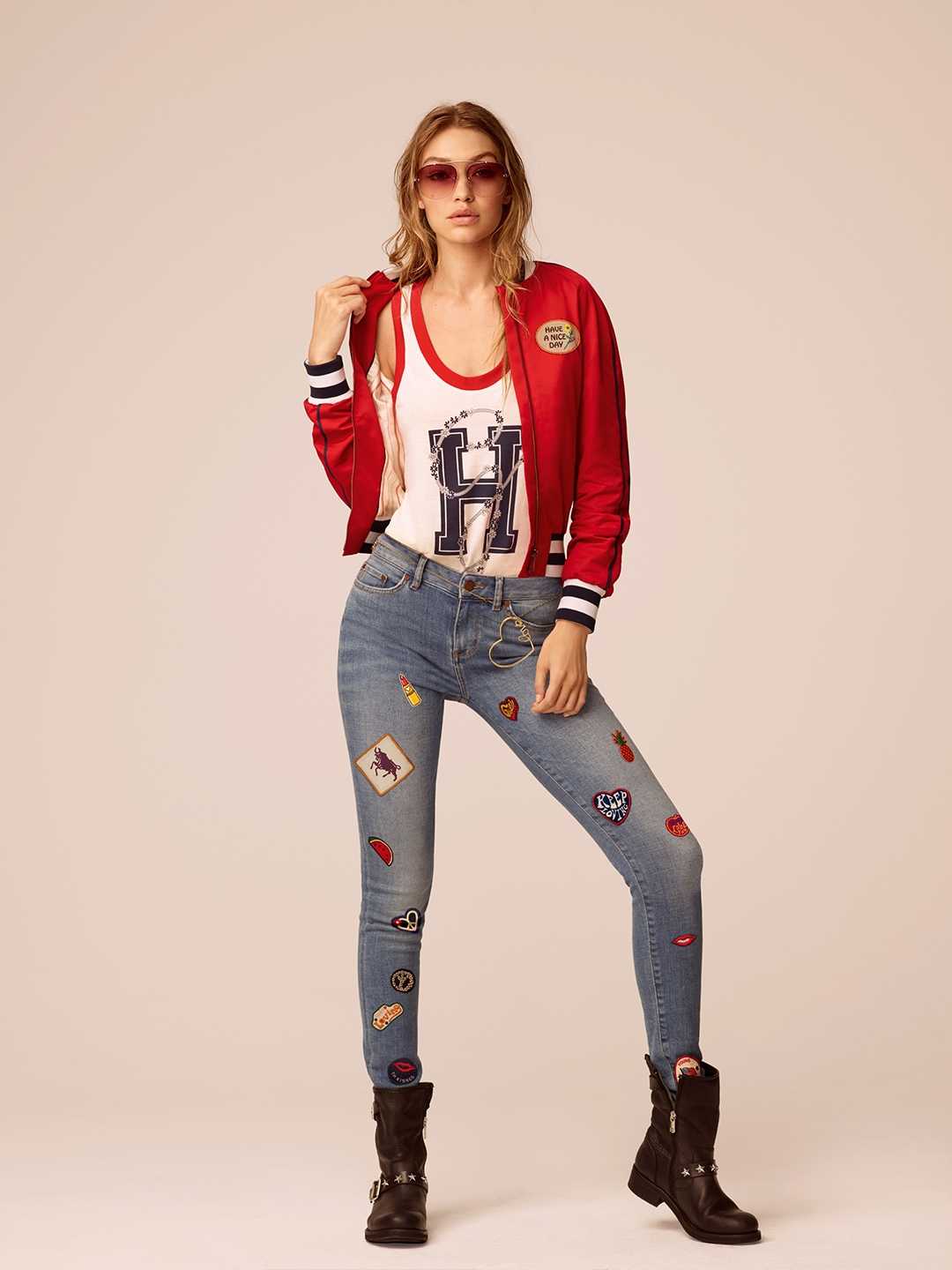 Buy Tommy Hilfiger By Gigi Hadid Women White Ringer Vest Pure Cotton T  Shirt - Tshirts For Women 1753084 | Myntra