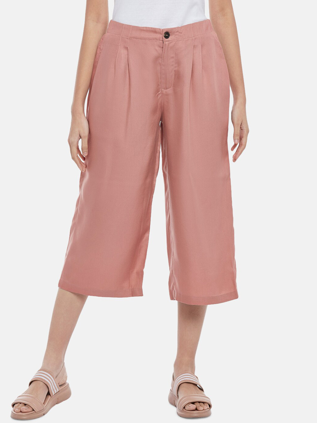 Honey by Pantaloons Women Rose Pleated Culottes Trouser