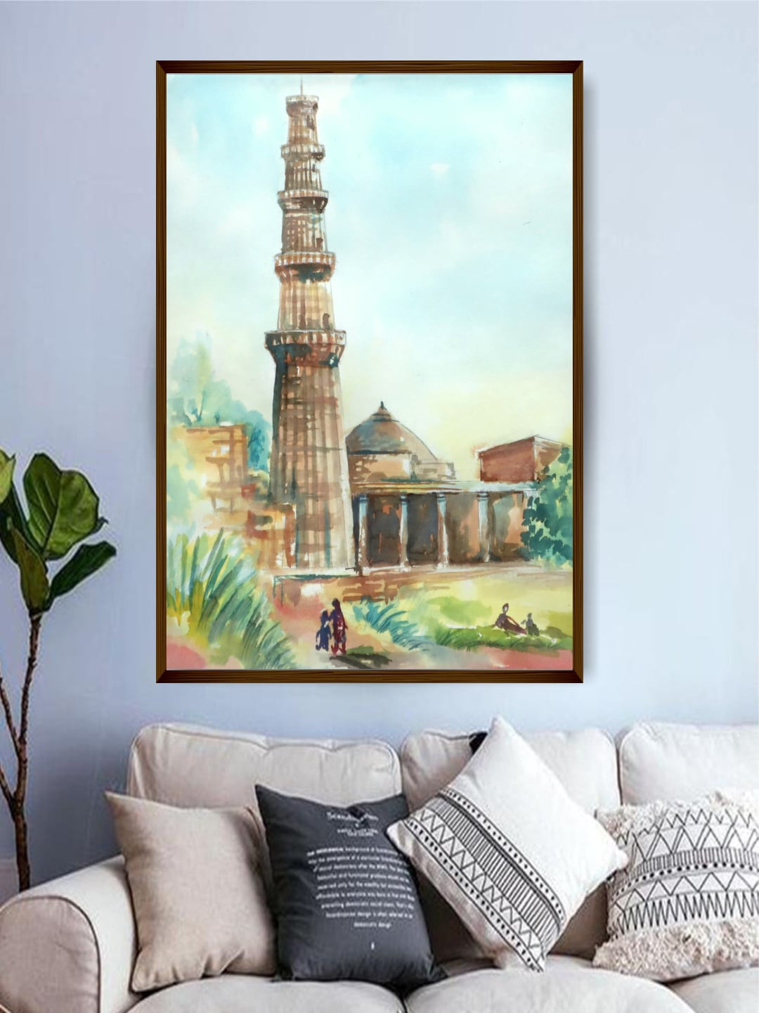 The Art House Multi-Coloured Abstract Painting Framed Wall Art